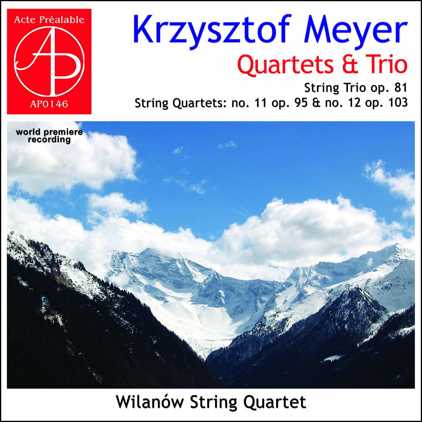 Постер альбома Krzysztof Meyer - String Trio & String Quartets