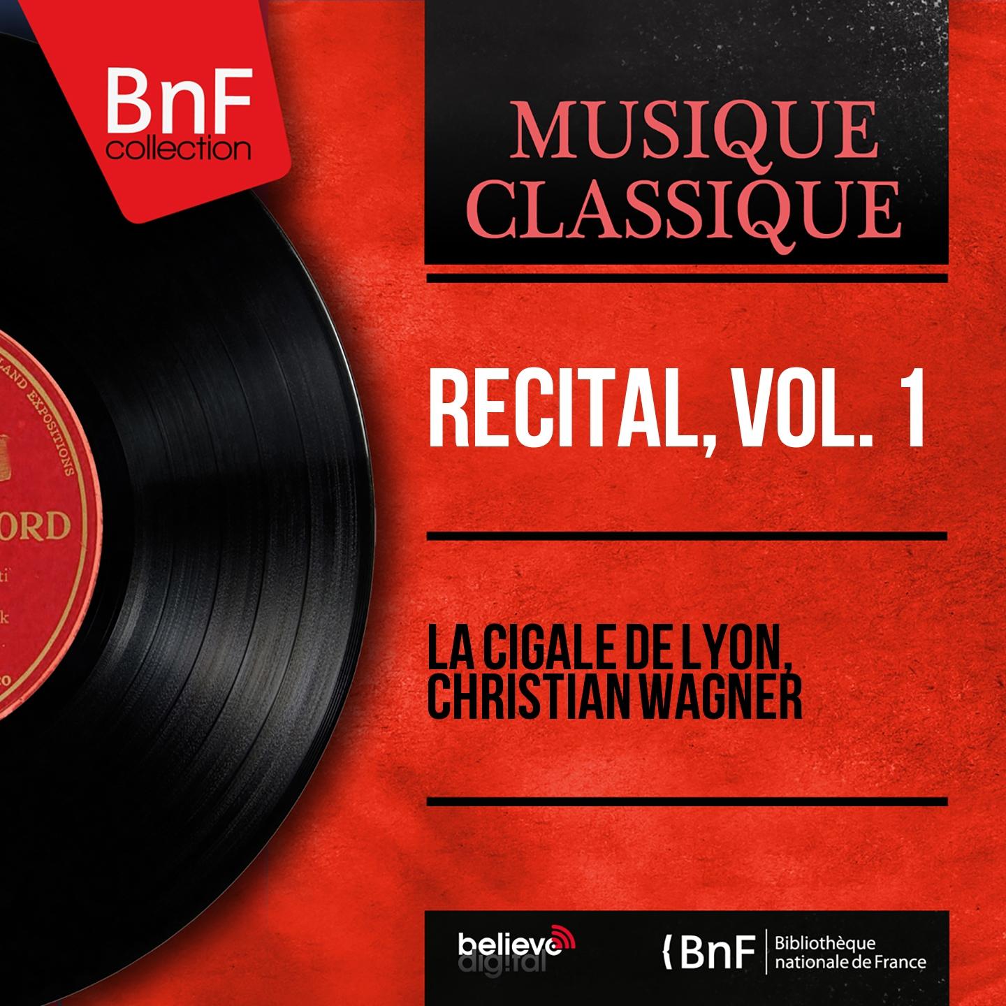 Постер альбома Récital, vol. 1 (Mono Version)