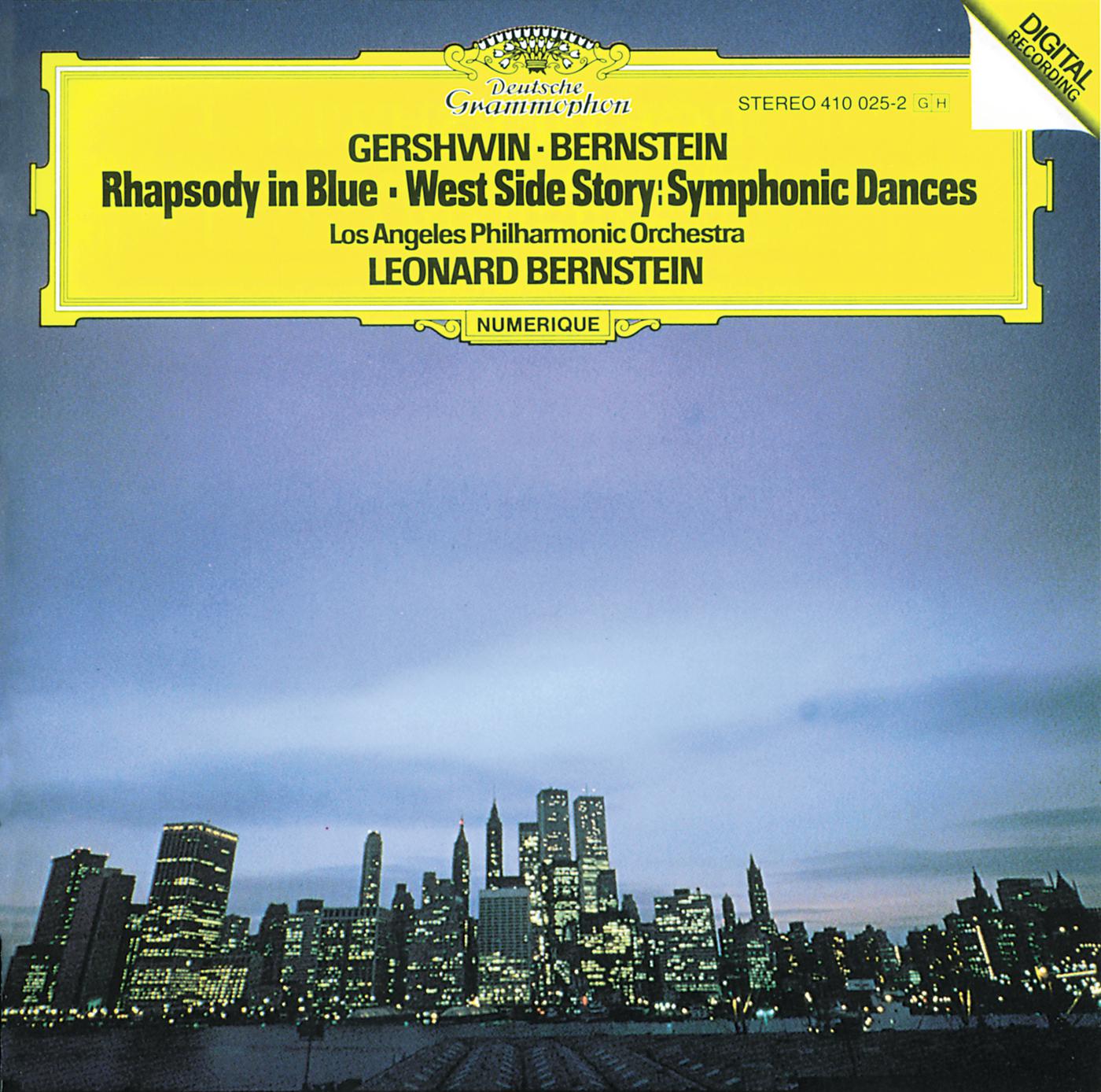 Постер альбома Gershwin: Rhapsody In Blue; Prelude For Piano No. 2 / Bernstein: Symphonic Dances From "West Side Story"