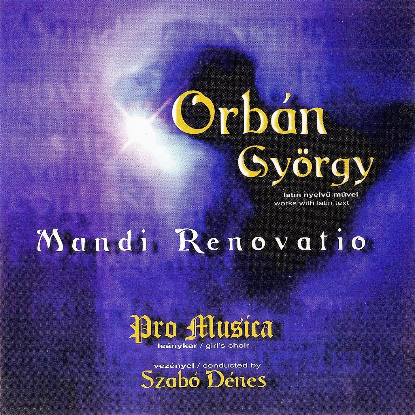Постер альбома Orbán György: Mundi Renovatio
