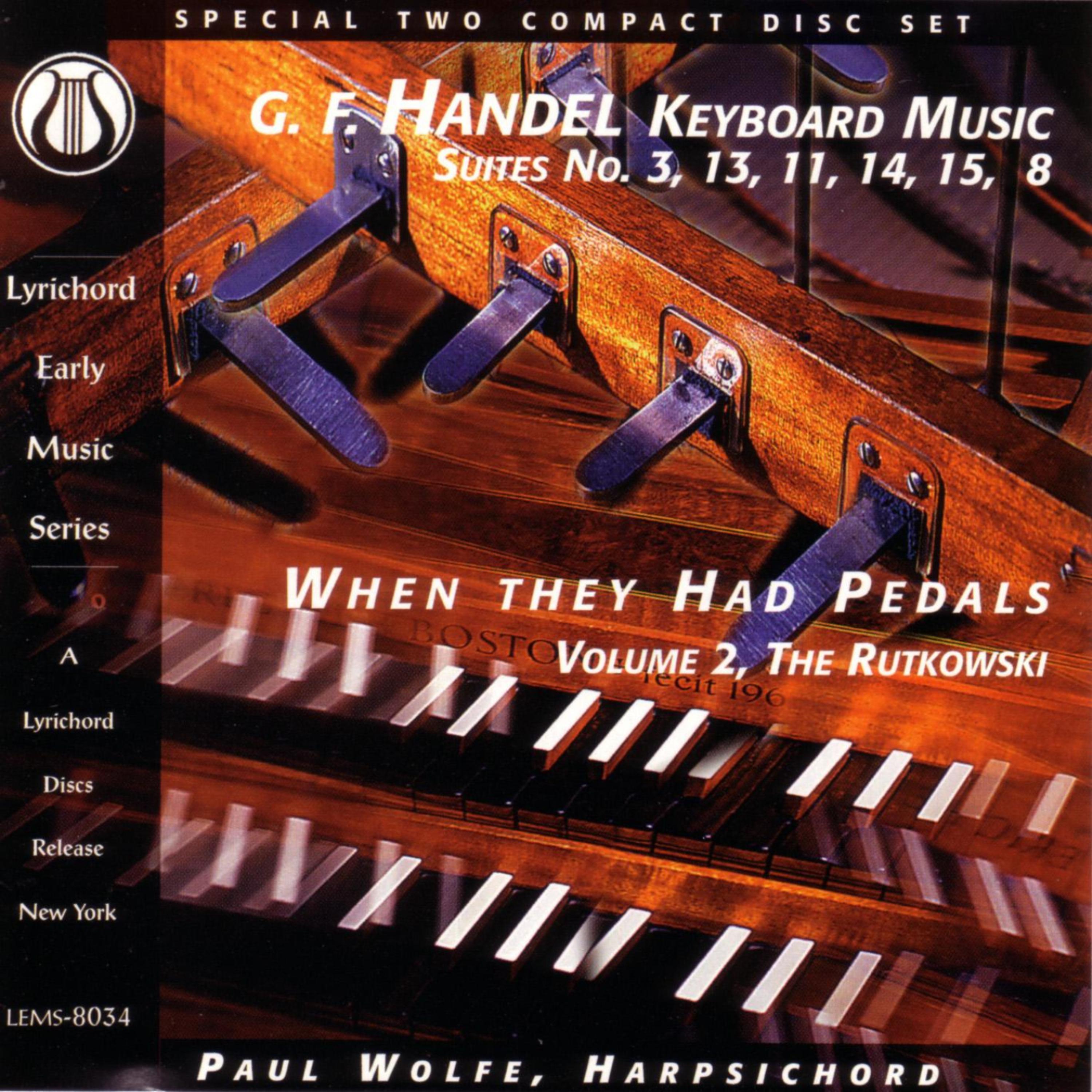 Постер альбома George Frederick Handel: Keyboard Suites