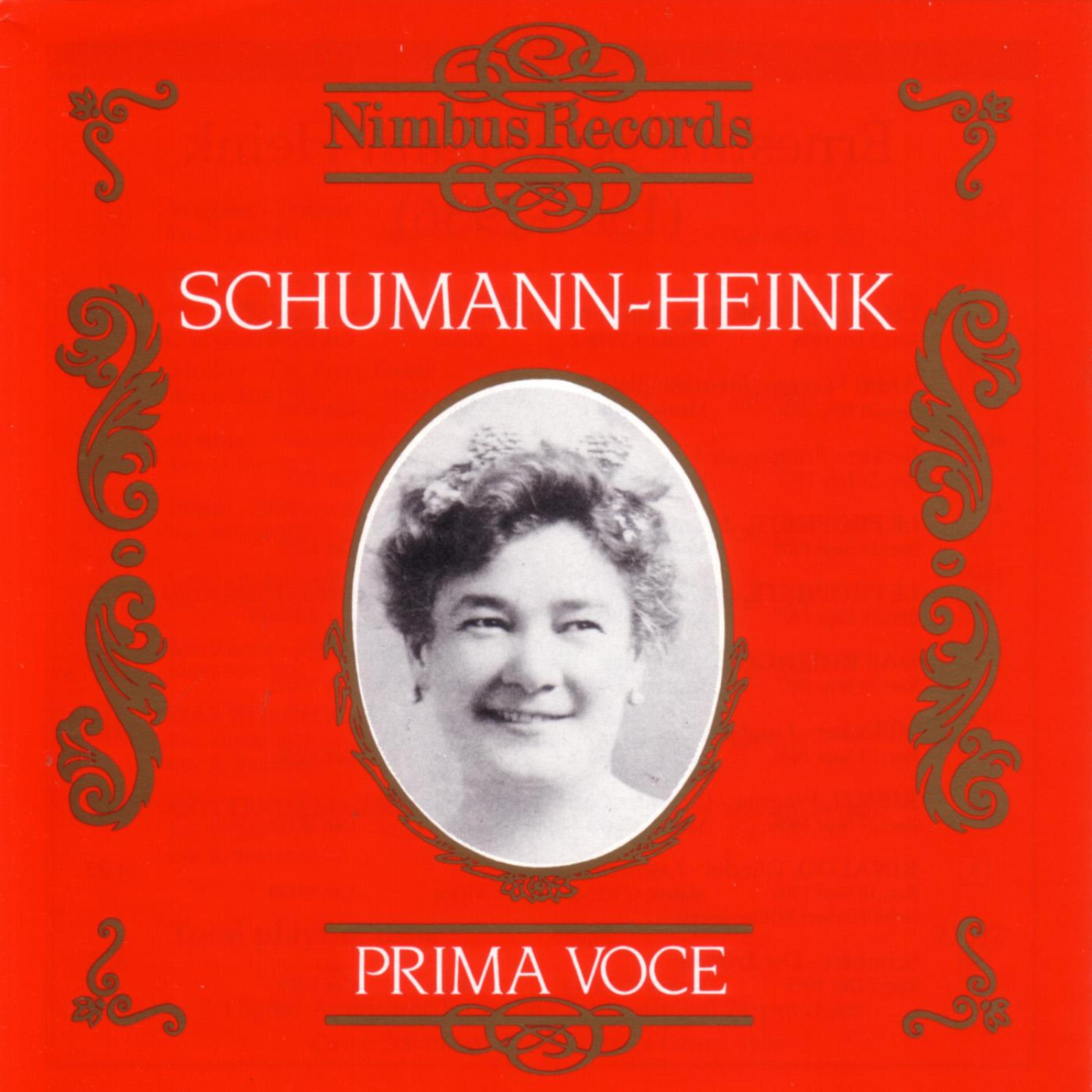Постер альбома Prima Voce: Ernestine Schumann-Heink