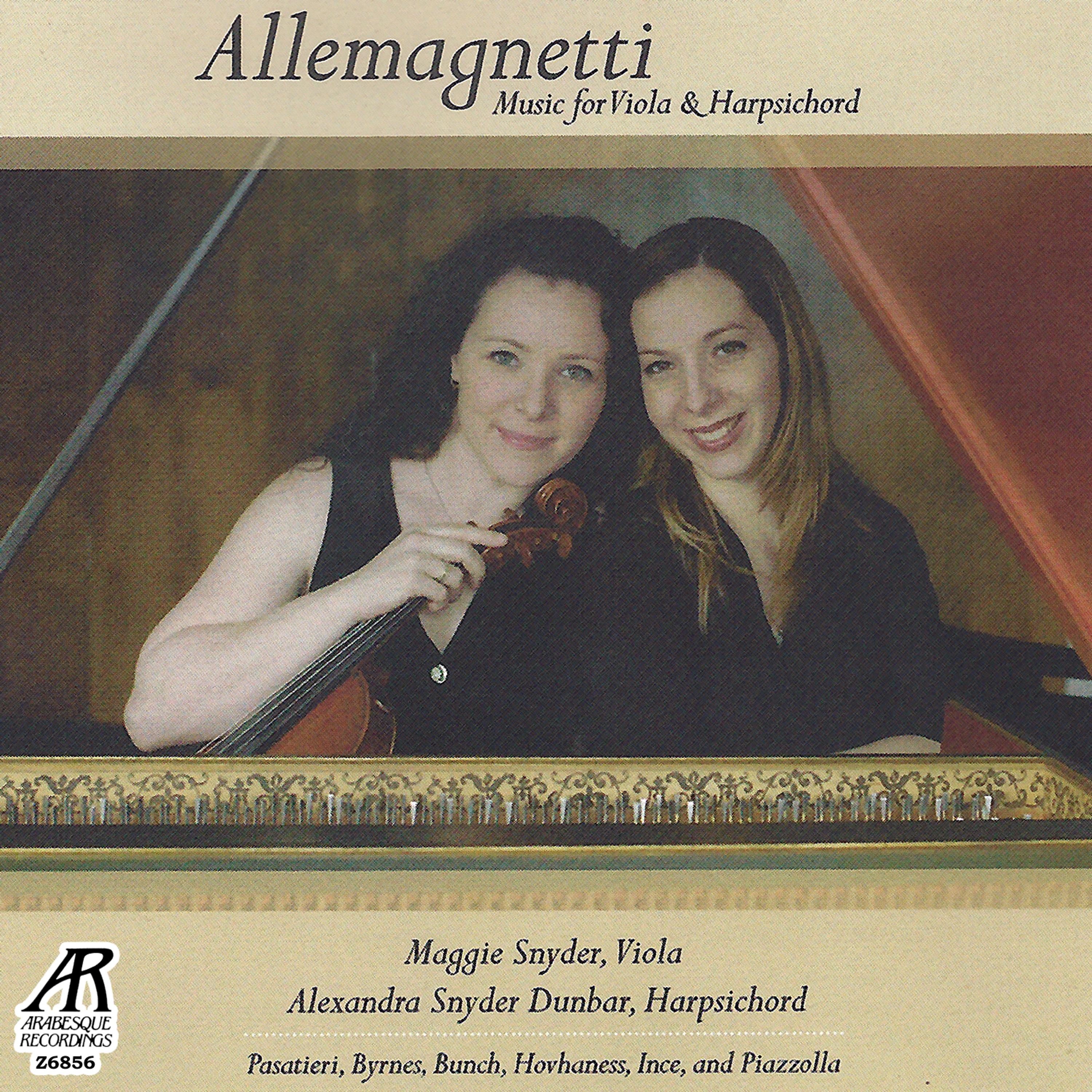 Постер альбома Allemagnetti: Music for Viola & Harpsichord