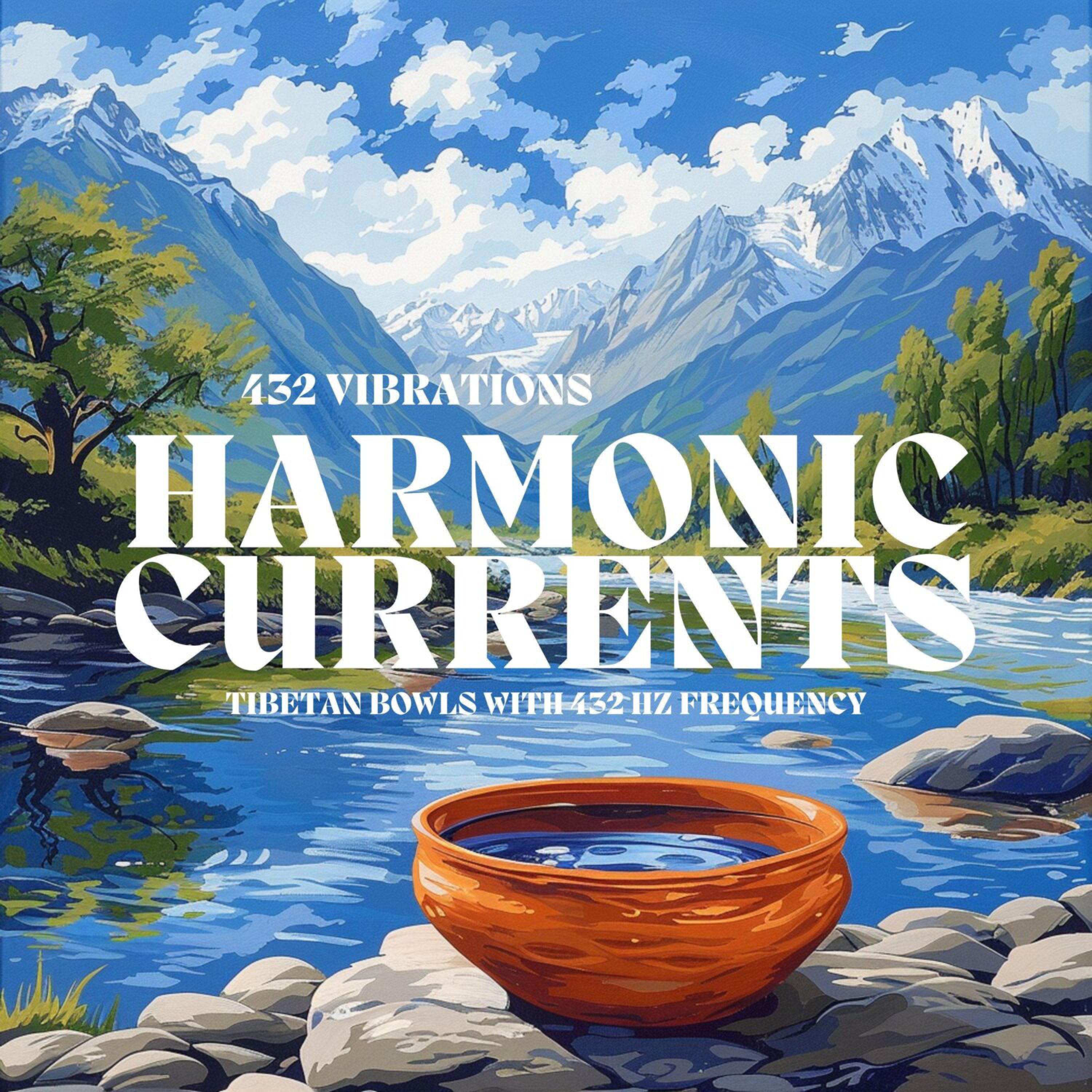 Постер альбома Harmonic Currents Tibetan Bowls with 432 Hz Frequency