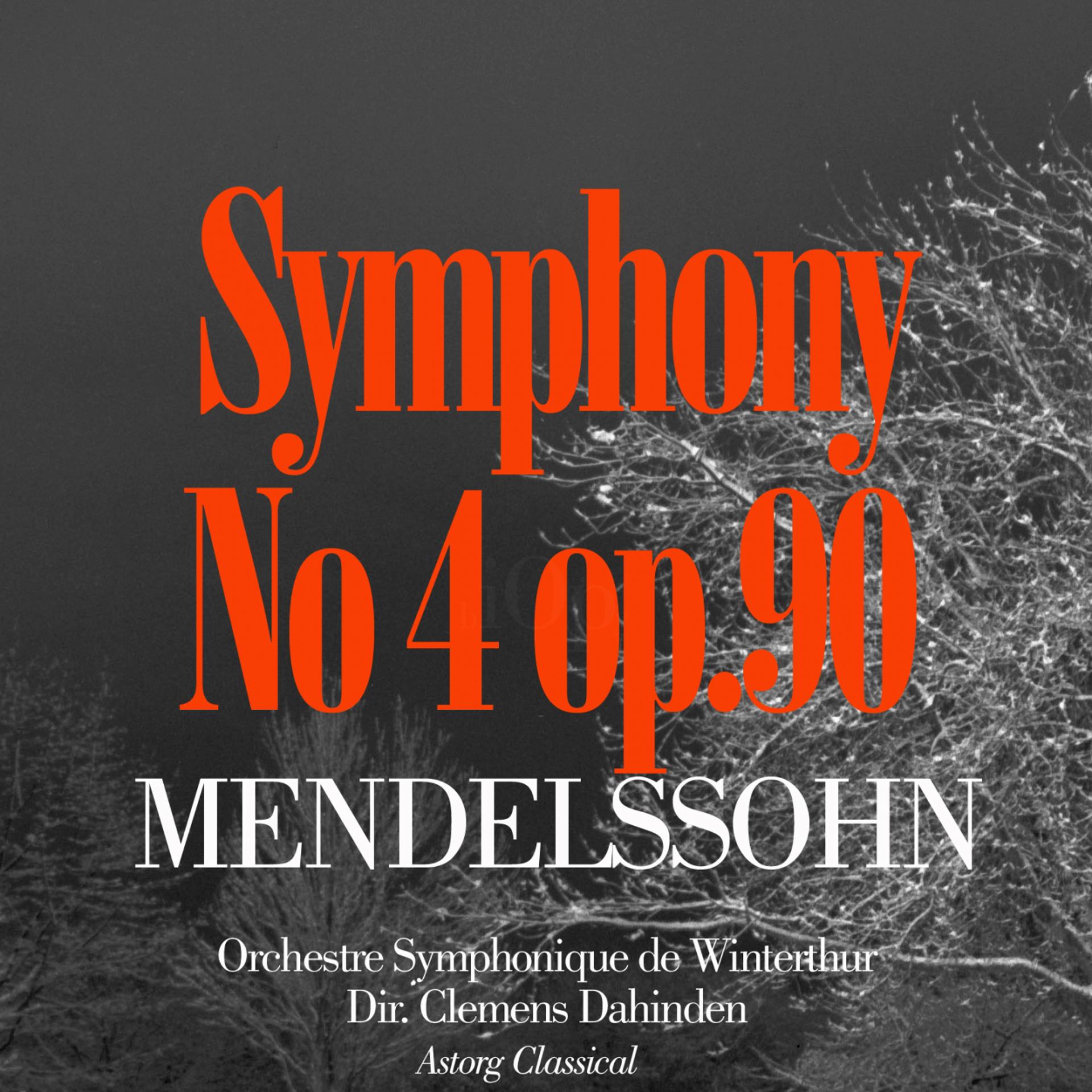 Постер альбома Mendelssohn : Symphony No. 4 In A Major, Op. 90, 'Italian'