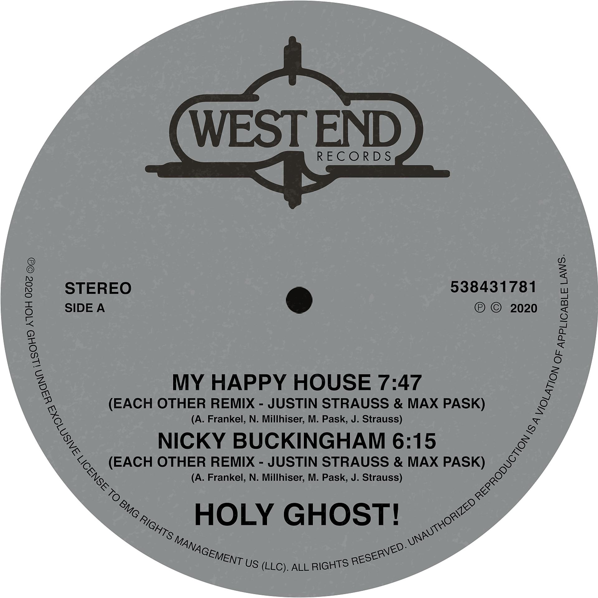 Постер альбома My Happy House / Nicky Buckingham (Justin Strauss & Max Pask Remixes)