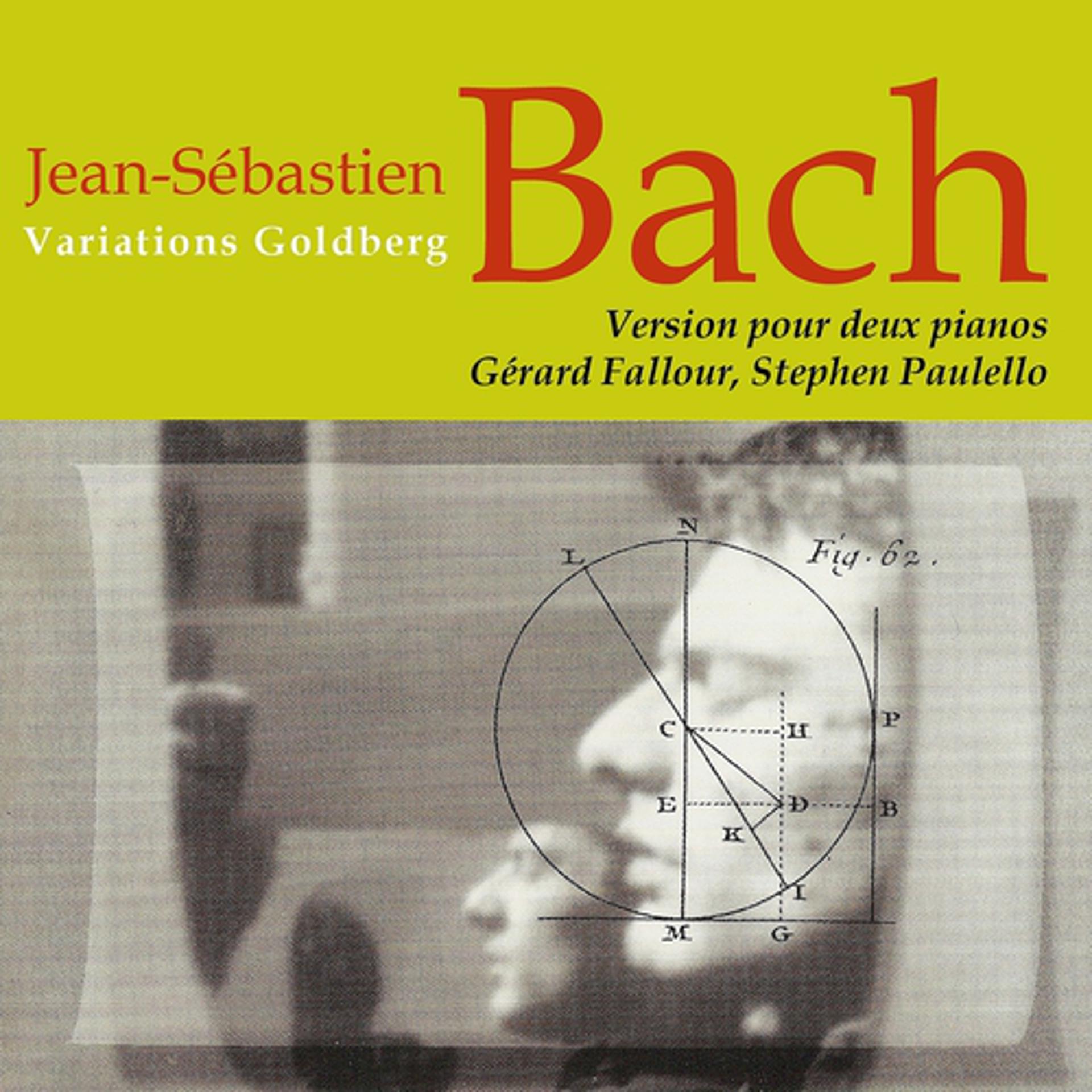 Постер альбома Jean-Sébastien Bach variations Goldberg Version pour deux pianos de Joseph Rheiberger / Max Reger