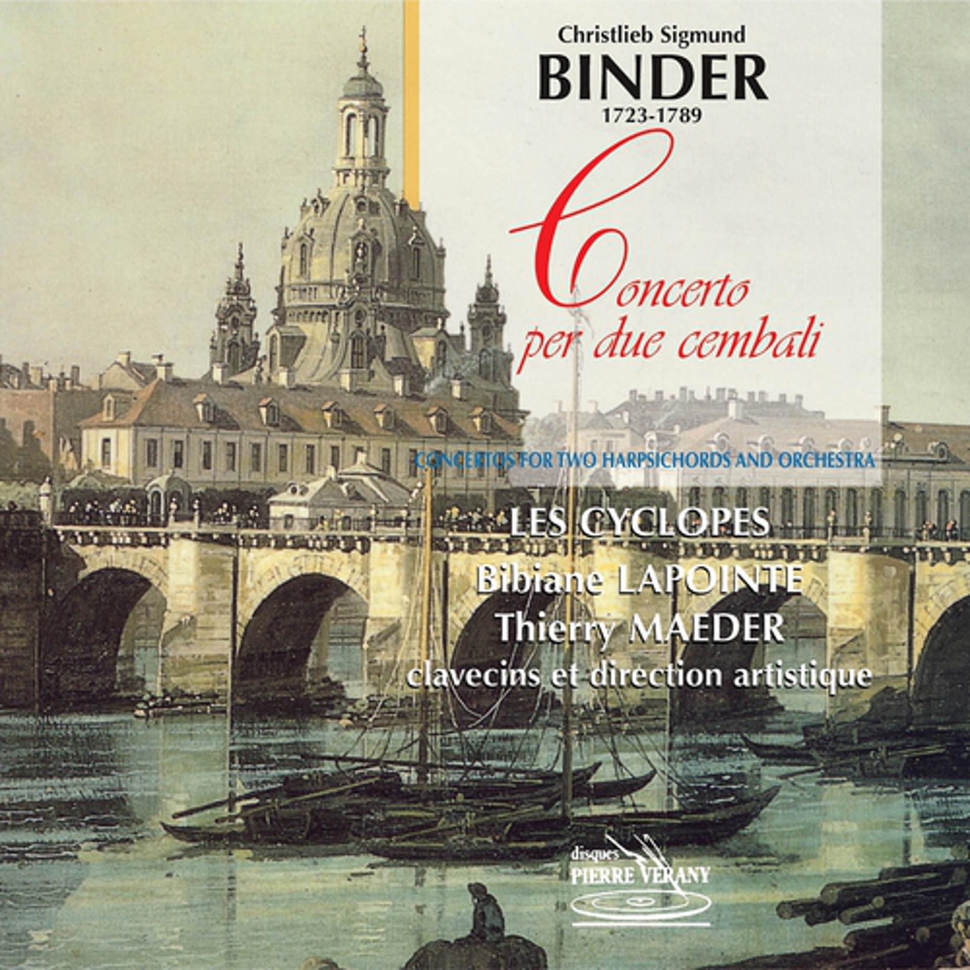 Постер альбома Binder : Concerto per due cembali