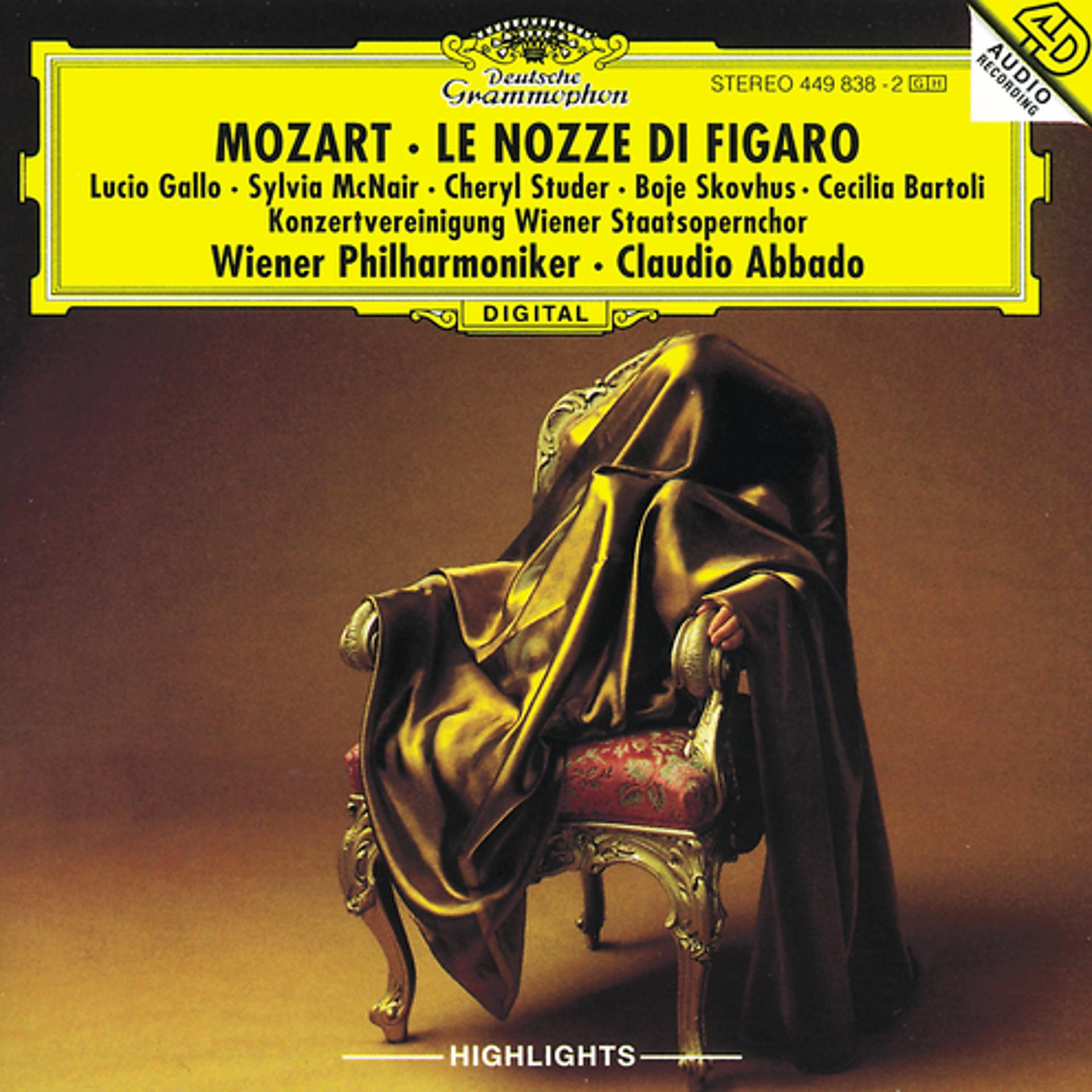 Постер альбома Mozart: Le Nozze di Figaro (Highlights)
