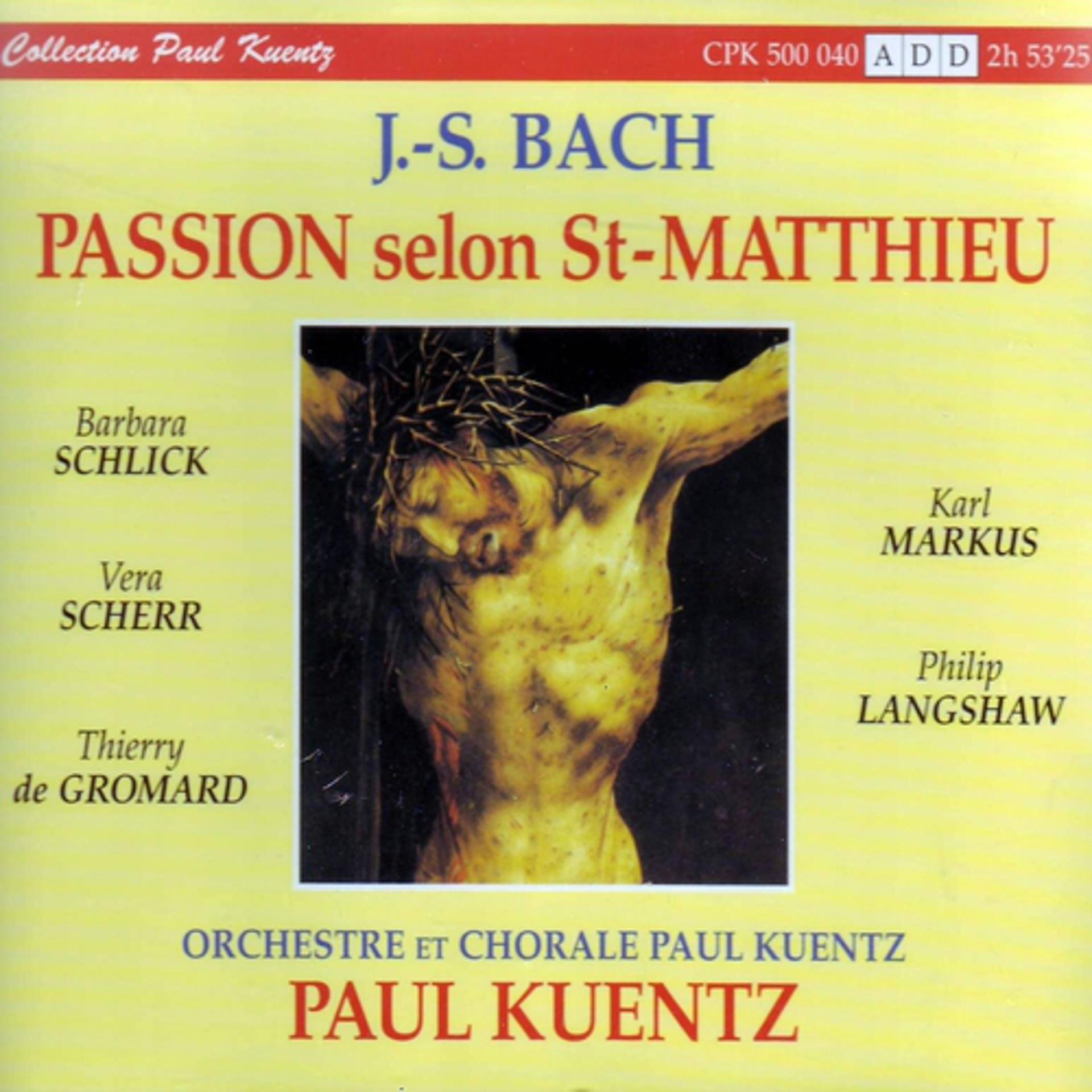 Постер альбома J.S. Bach : La Passion Selon St-Matthieu BWV 244
