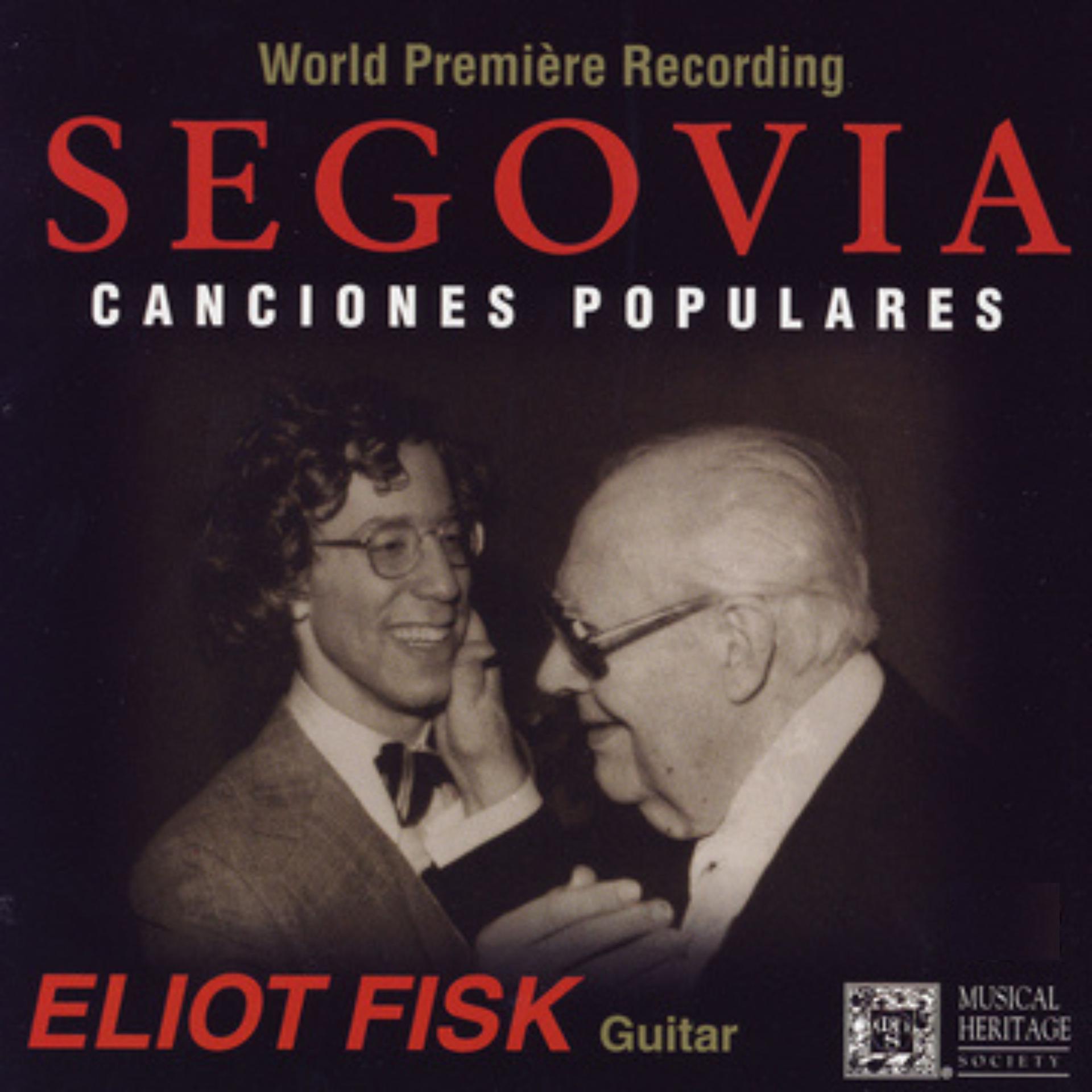 Постер альбома Segovia: Canciones Populaires