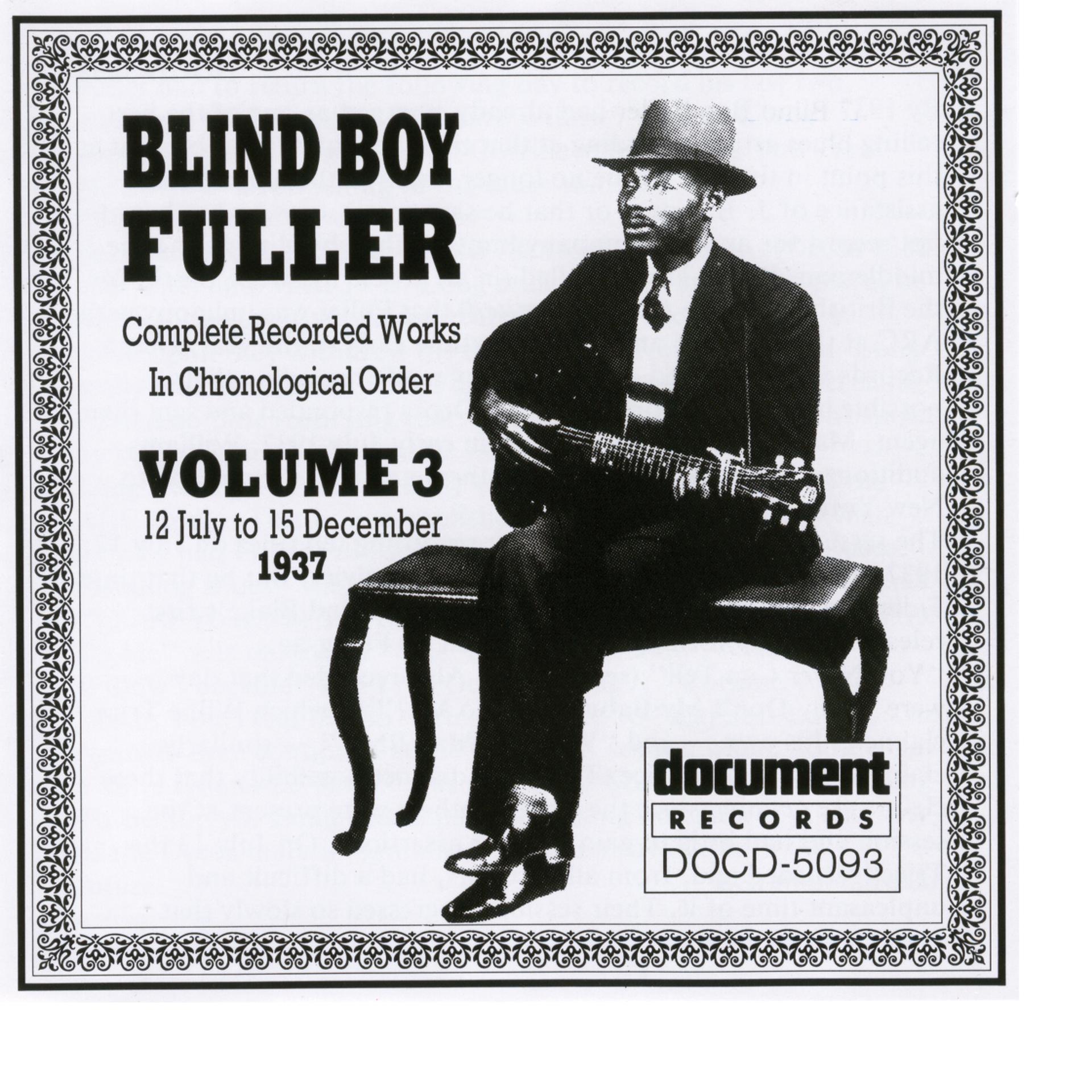 Постер альбома Blind Boy Fuller Vol. 3 1937