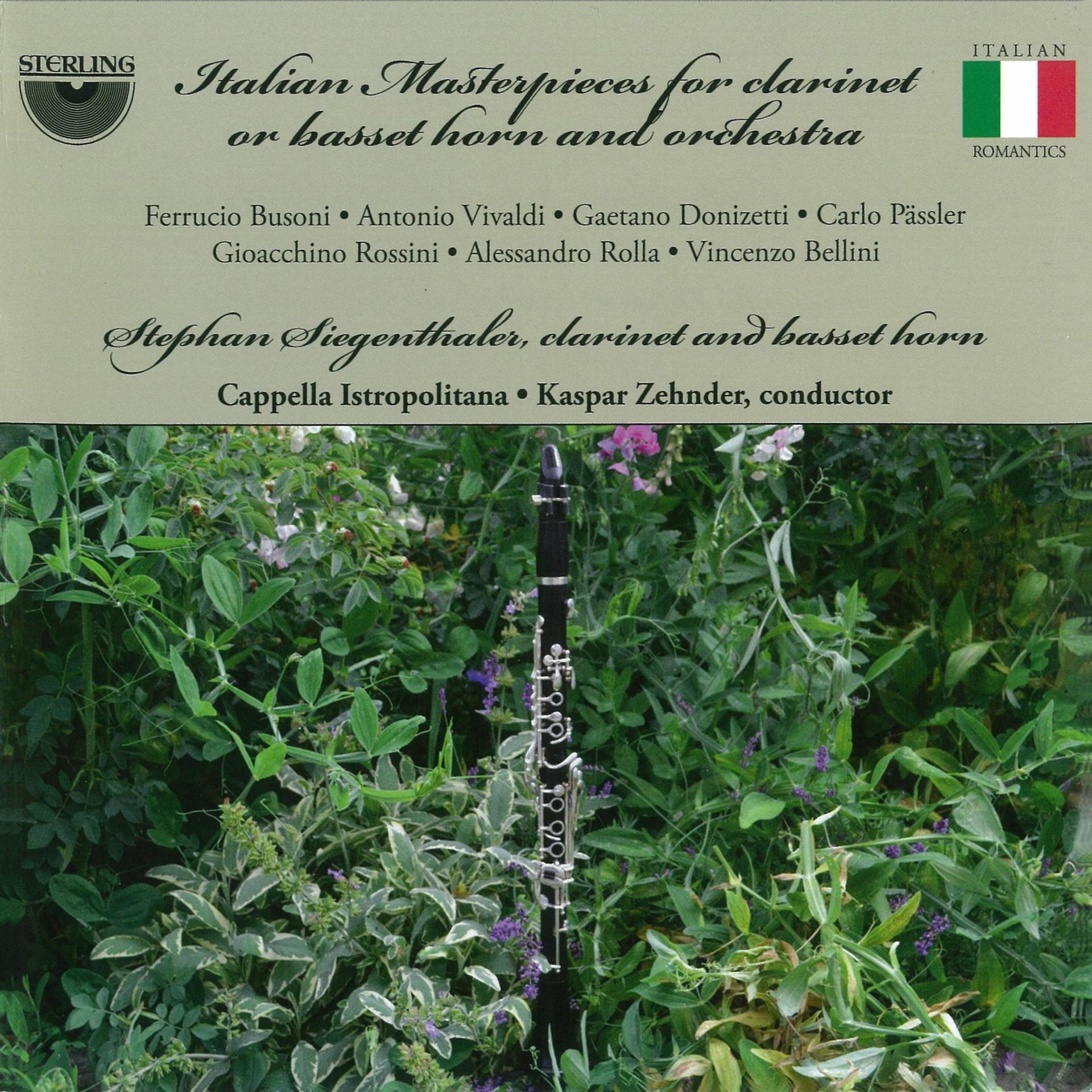 Постер альбома Italian Masterpieces for Clarinet or Basset Horn and Orchestra