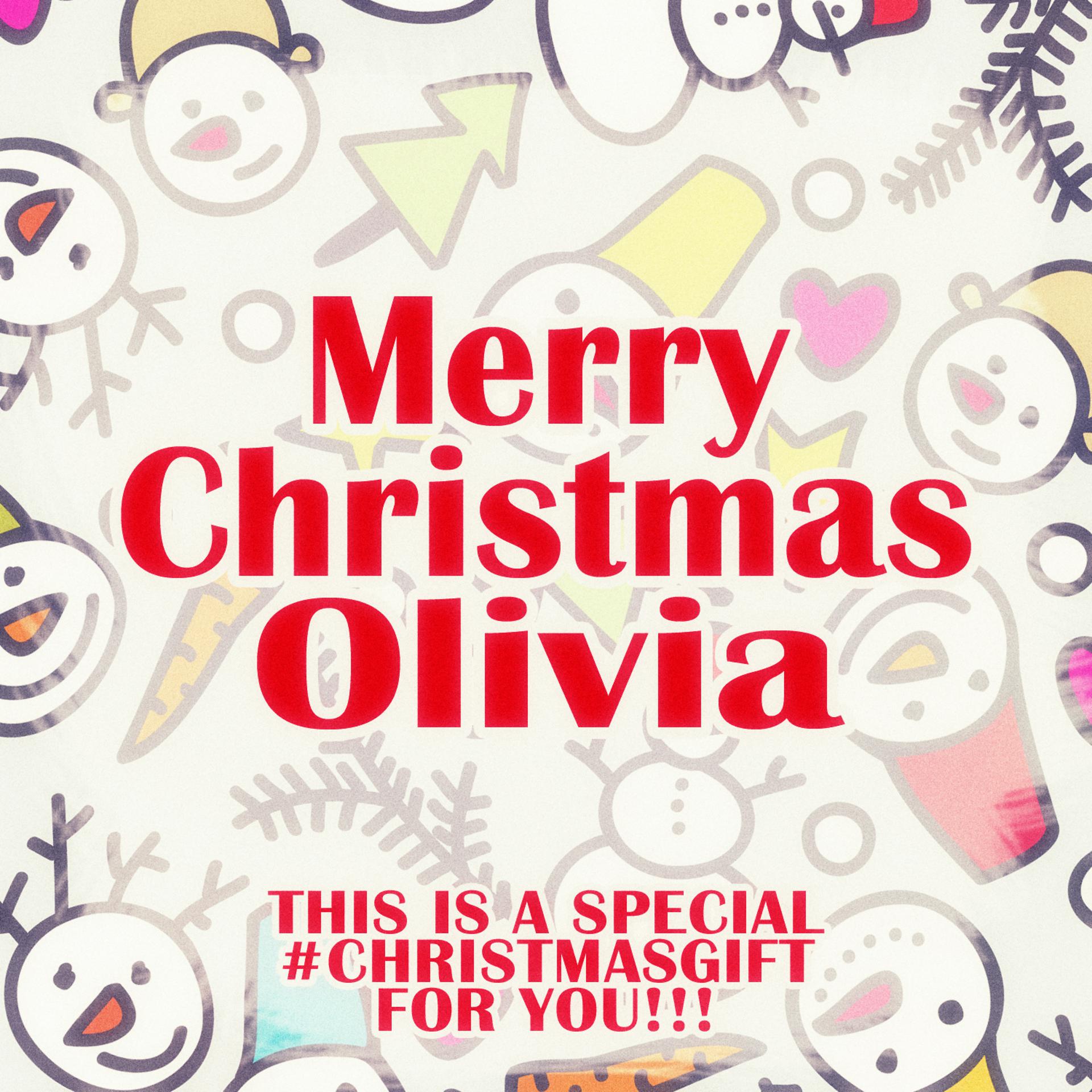 Постер альбома Merry Christmas Olivia - A Special #christmasgift for You