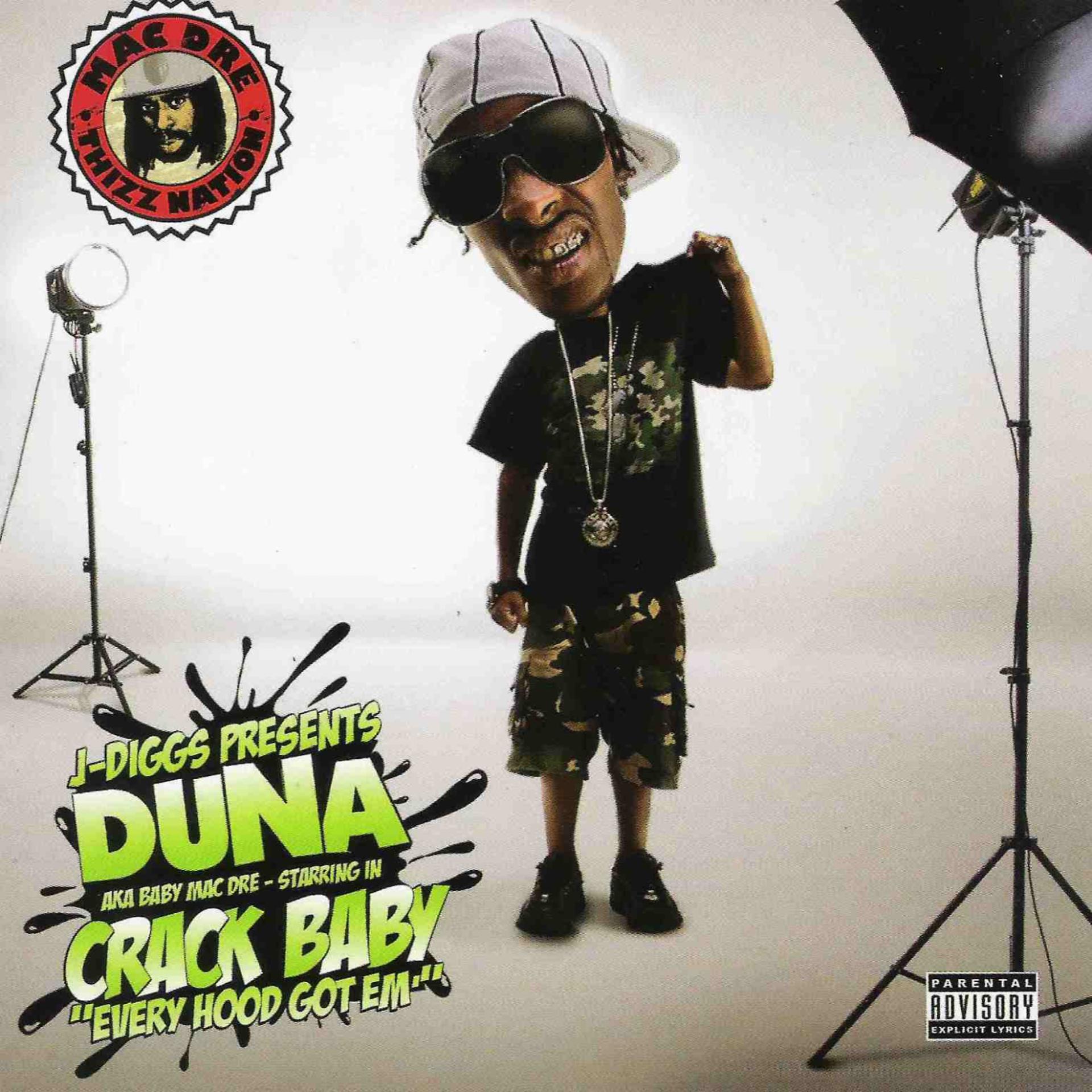 Постер альбома J. Diggs Presents: Duna A.K.A. Baby Mac Dre Starring in Crack Baby