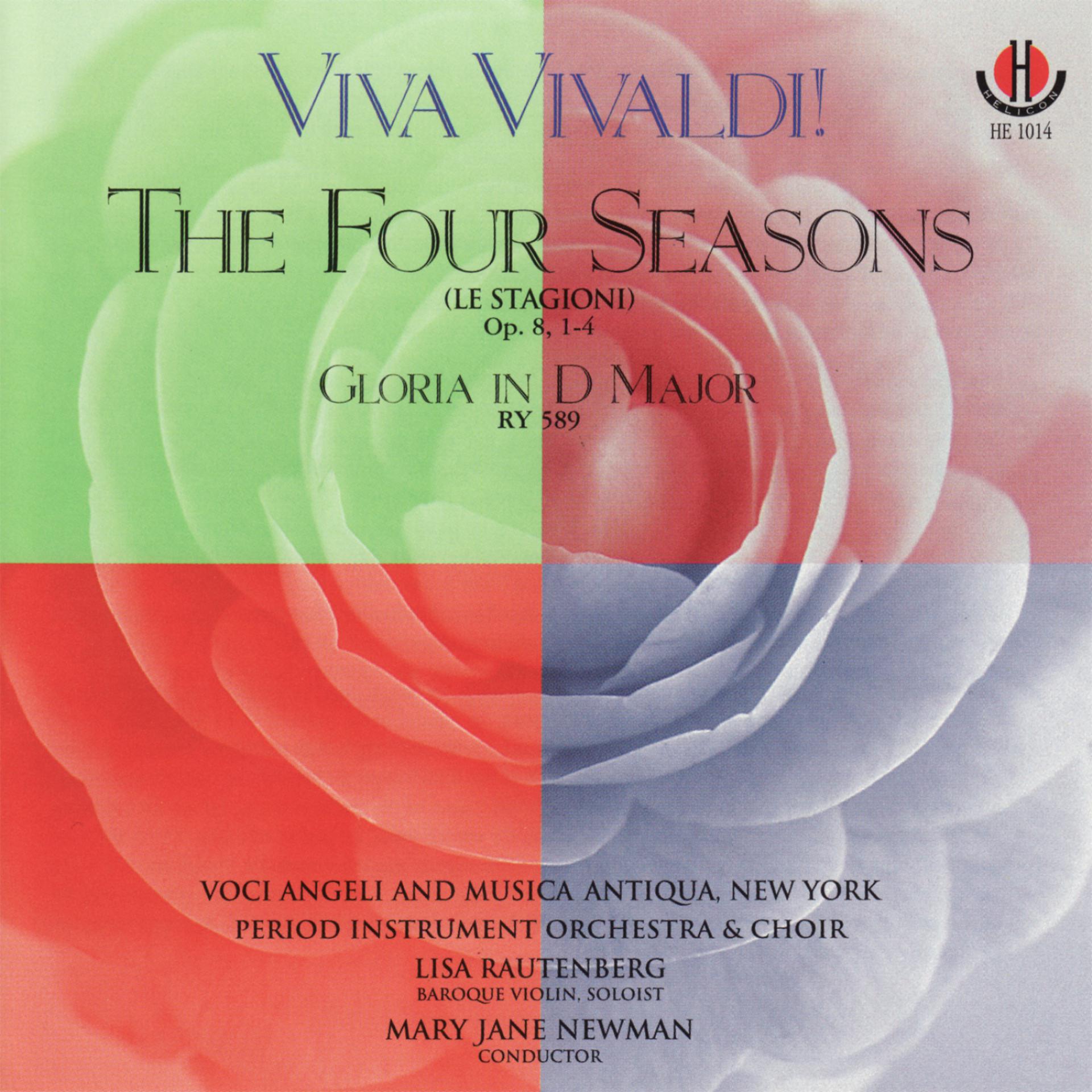 Постер альбома Viva Vivaldi!- The Four Seasons Op. 8, 1-4 & Gloria in D Major, RV 589