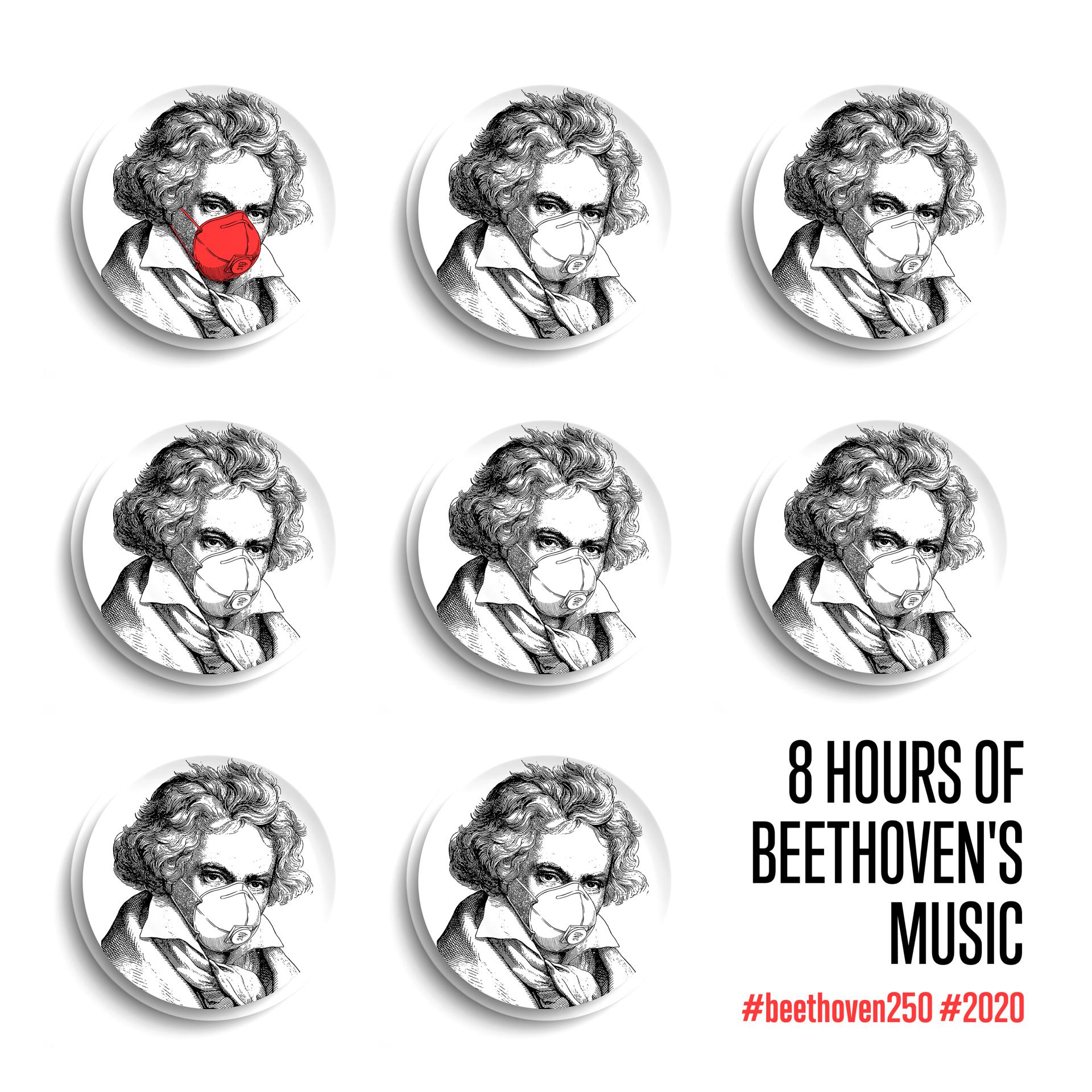 Постер альбома 8 часов музыки Бетховена