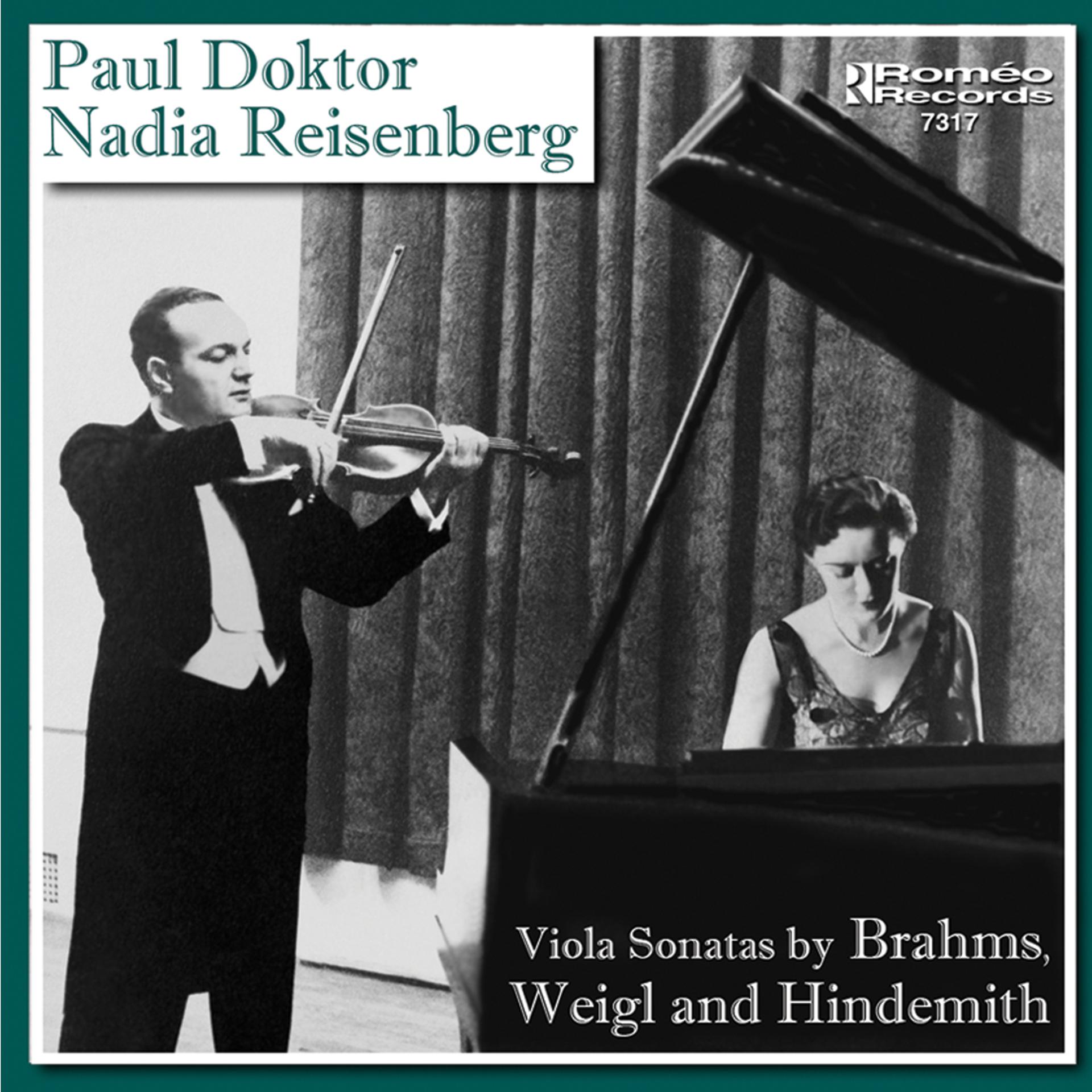 Постер альбома Viola Sonatas by Brahms, Weigl, and Hindemith