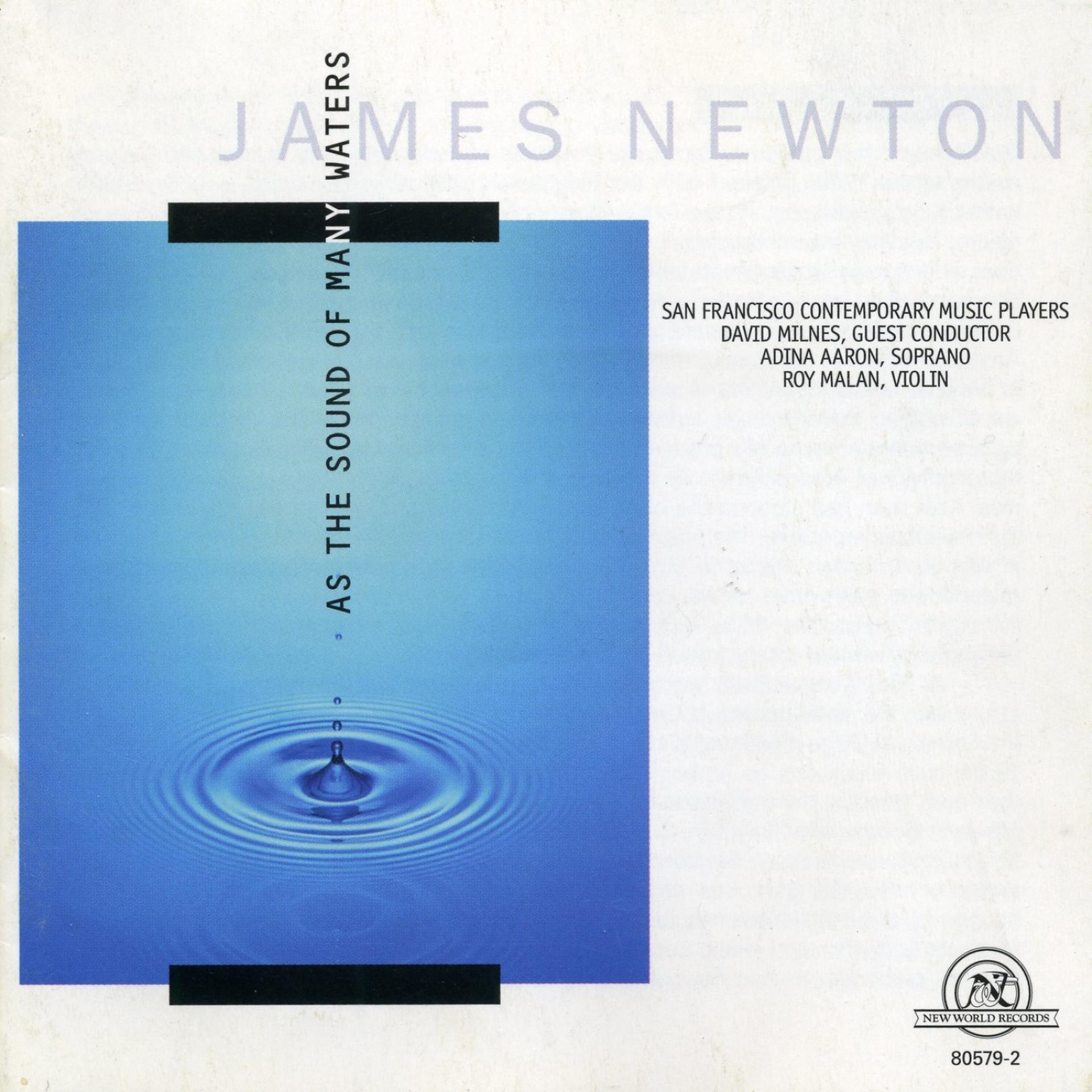 Постер альбома James Newton: As the Sound of Many Waters