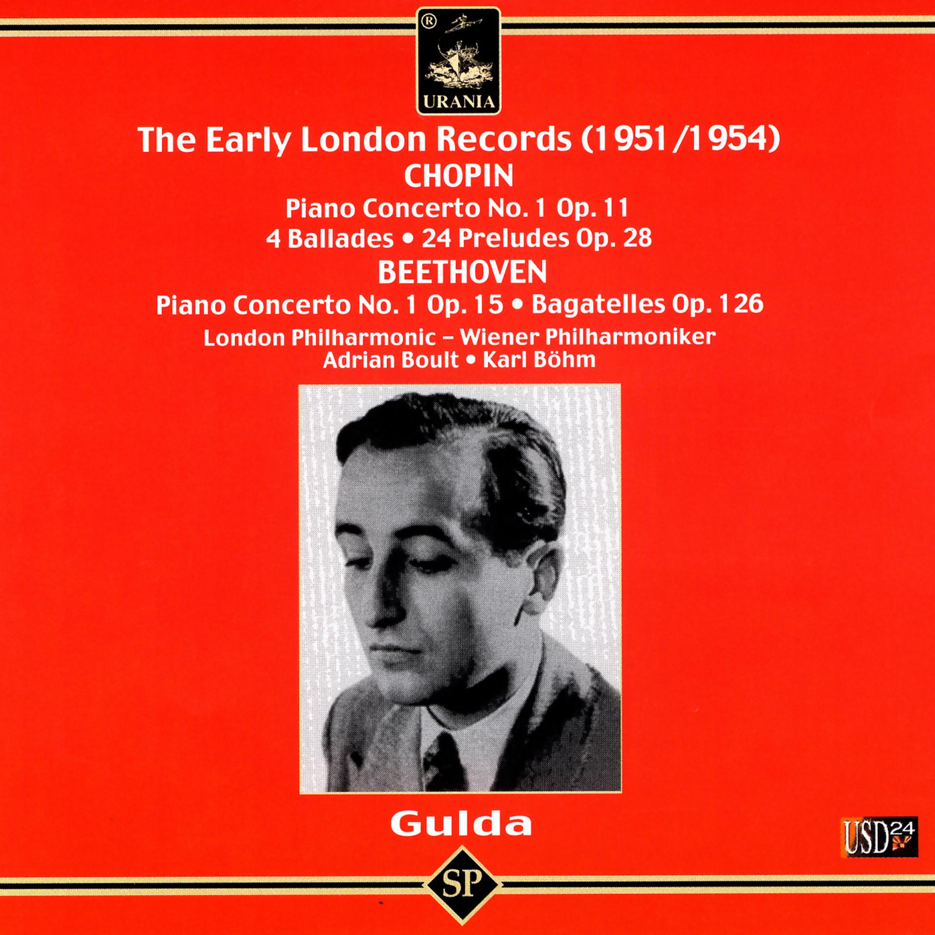 Постер альбома The Early London Records (1951 - 1954): Chopin, Beethoven