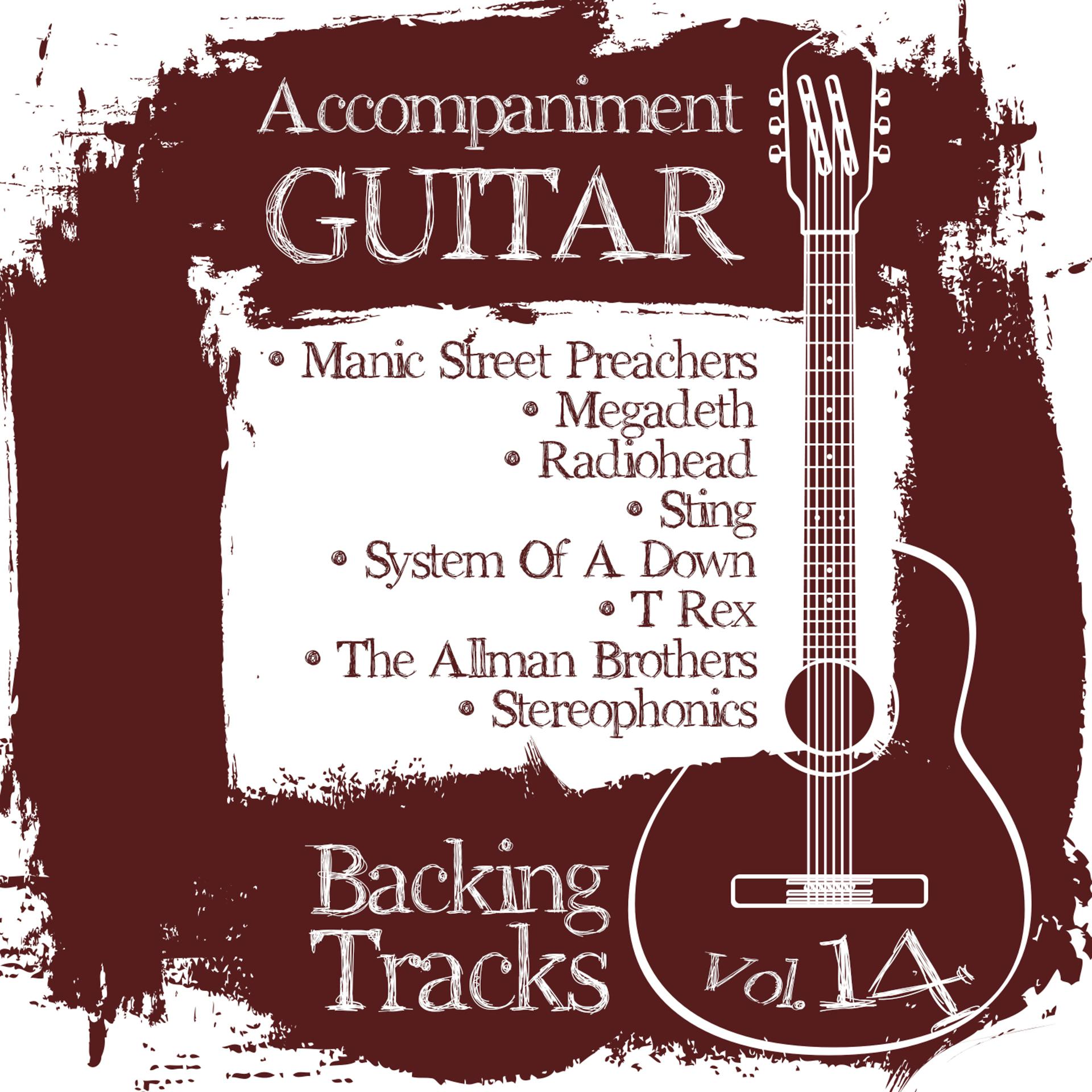 Постер альбома Accompaniment Guitar Backing Tracks (Manic Street Preachers / Megadeth / Radiohead / Sting / System of a Down / T Rex / The Allman Brothers / Stereophonics), Vol.14