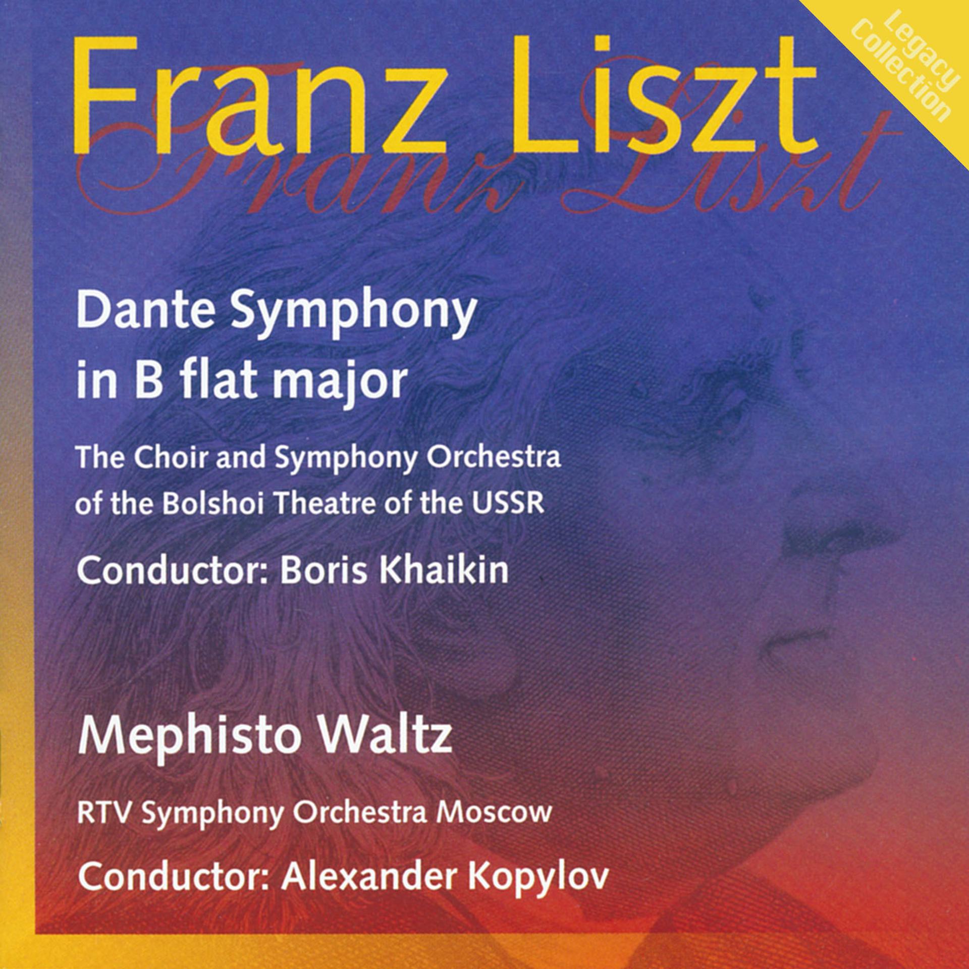 Постер альбома Liszt: Dante Symphony - Mephisto Waltz