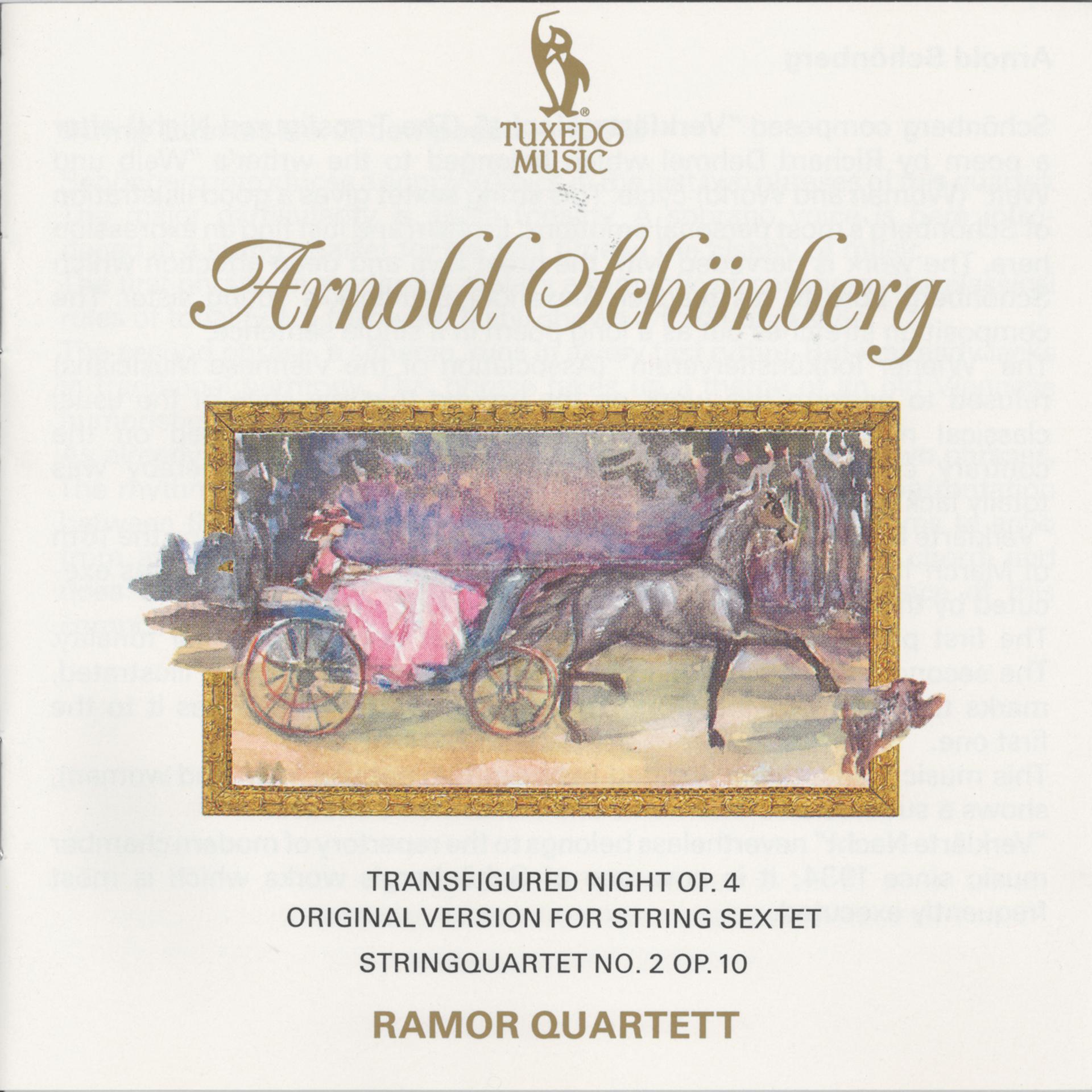 Постер альбома Schoenberg: Transfigured Night for String Sextet, Op. 4 & String Quartet No. 2, Op. 10: