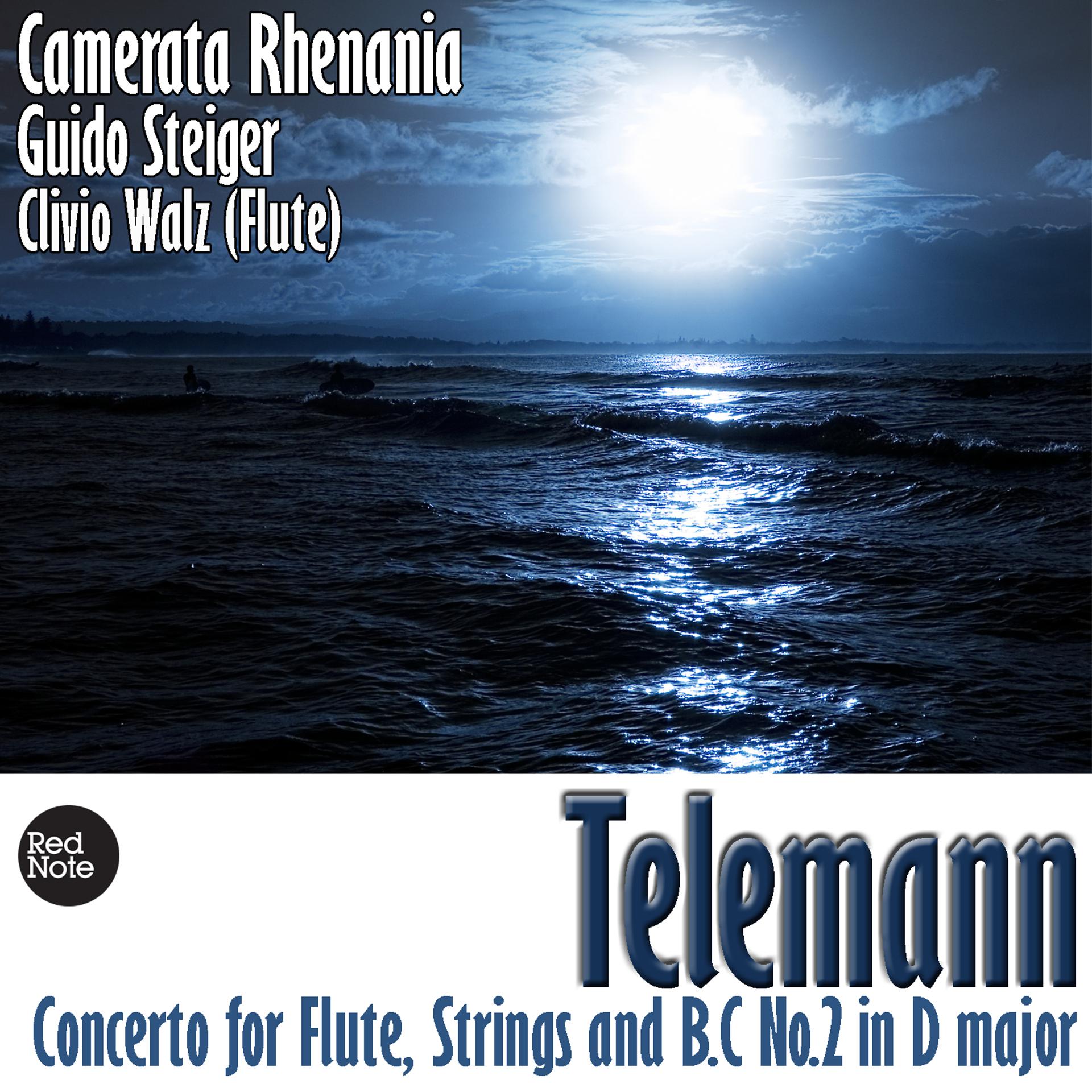 Постер альбома Telemann: Concerto for Flute, Strings & Bass Continuo No.2