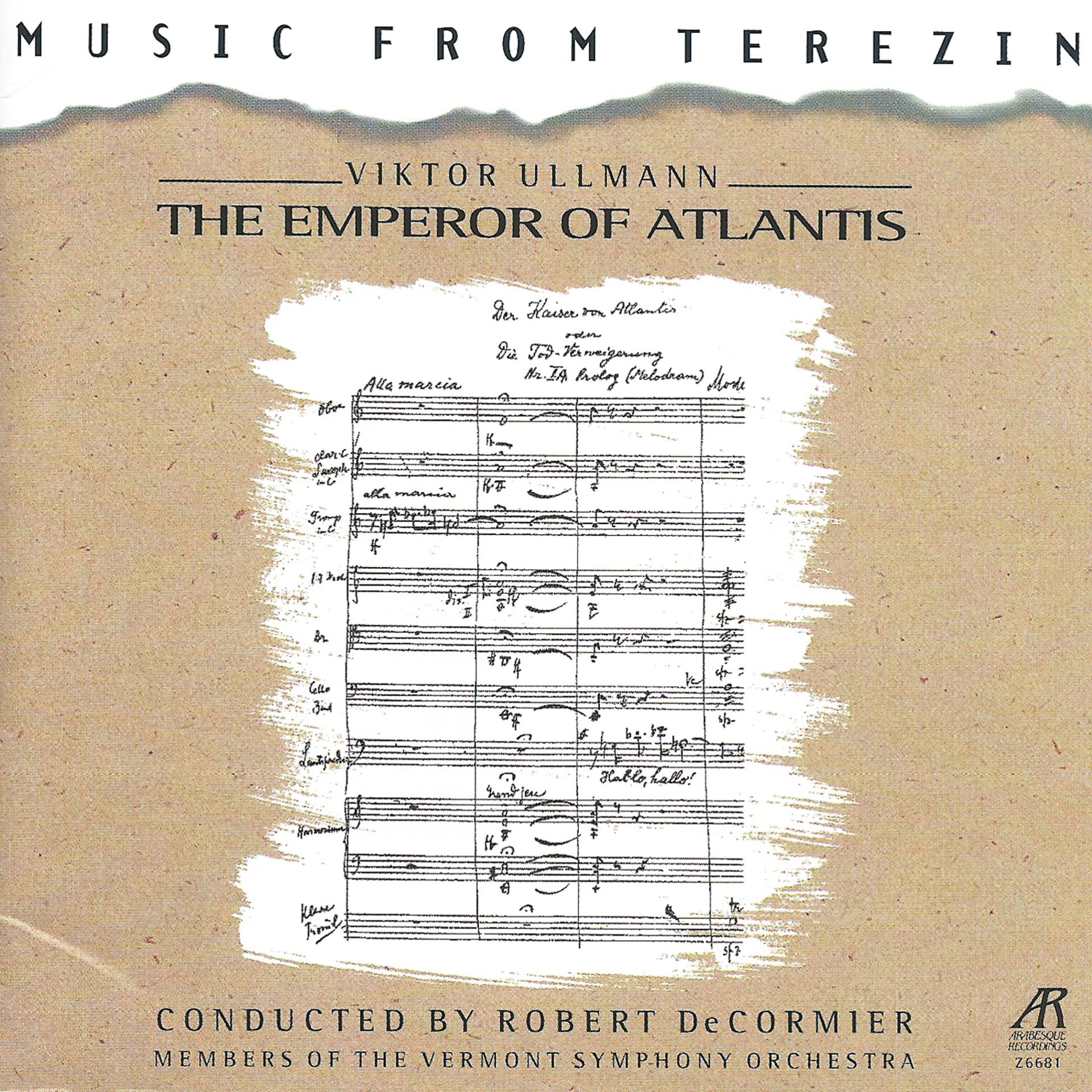 Постер альбома Viktor Ullmann: The Emperor of Atlantis, Music from Terezin