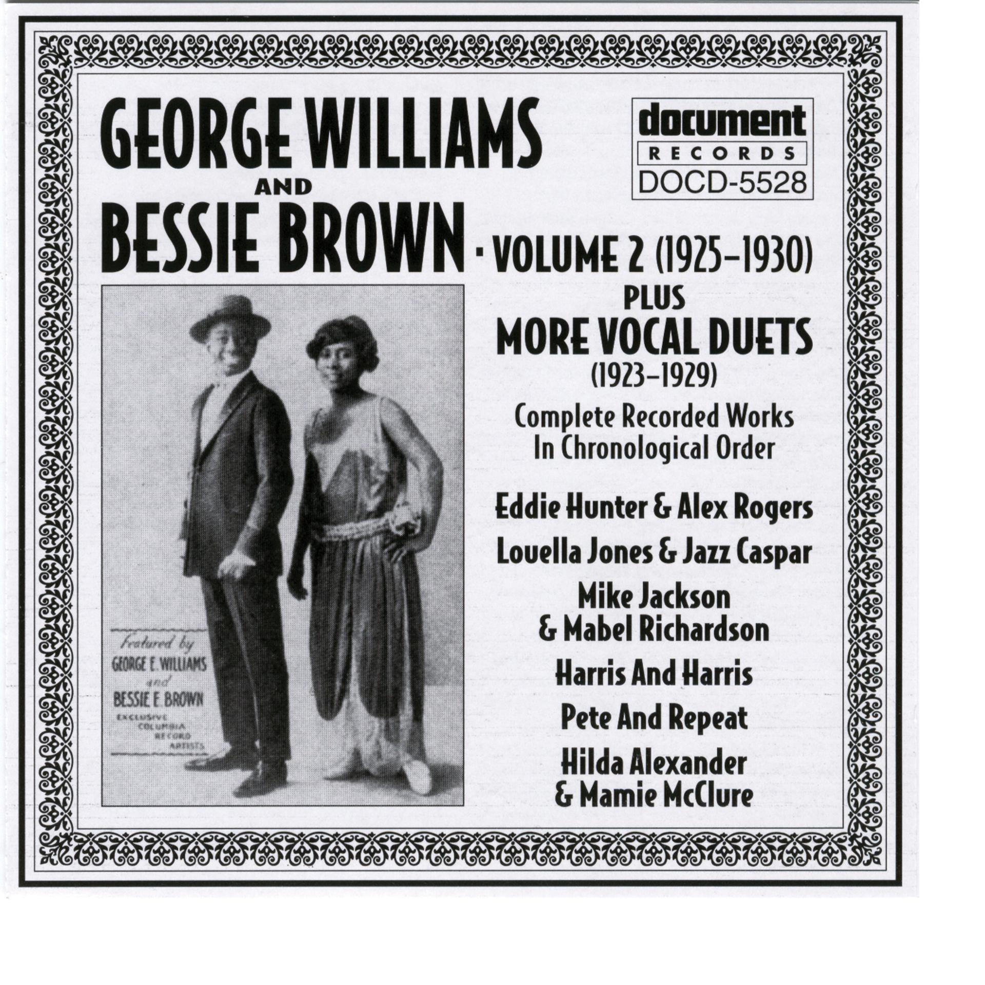 Постер альбома George Williams & Bessie Brown Vol. 2 (1925-1930)