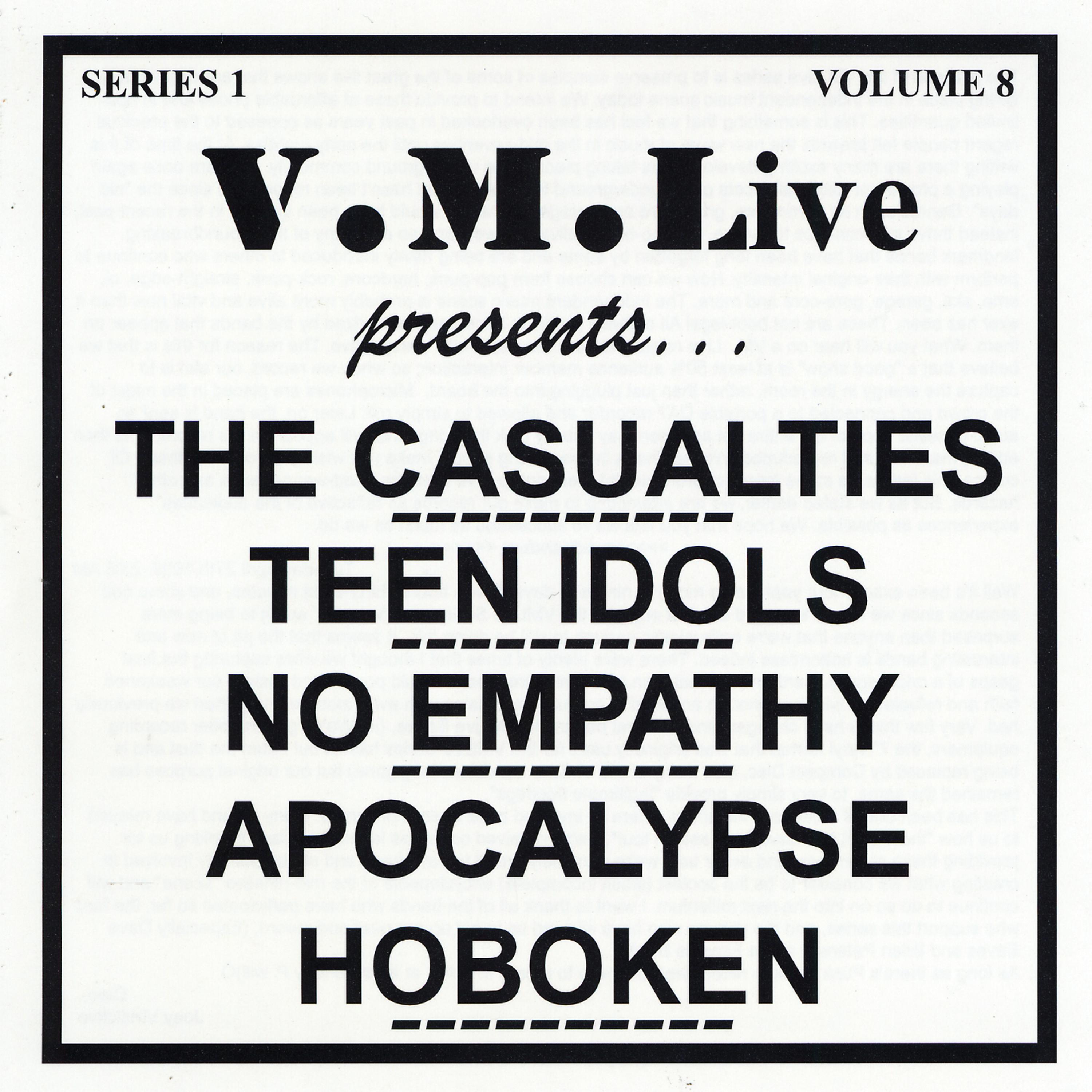Постер альбома V.M.Live Presents the Casualties / Teen Idols / No Empathy / Apocalypse Hoboken