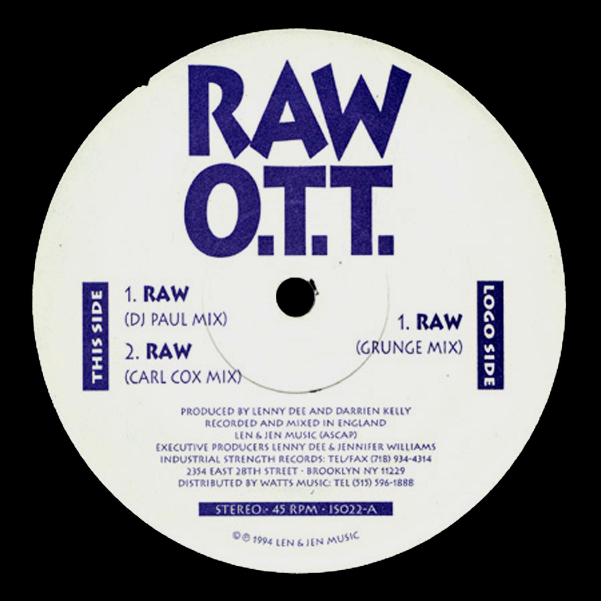 Постер альбома Ott - Raw
