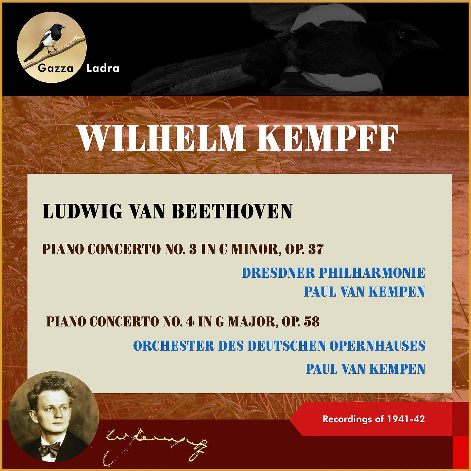 Постер альбома Ludwig van Beethoven: Piano Concerto No. 3 in C Minor, Op. 37 - Piano Concerto No. 4 in G Major, Op. 58