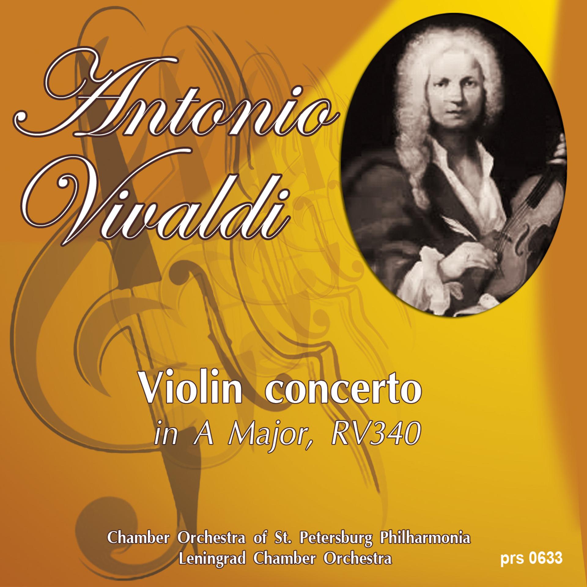 Постер альбома Vivaldi: Violin Concerto   in A Major, RV340