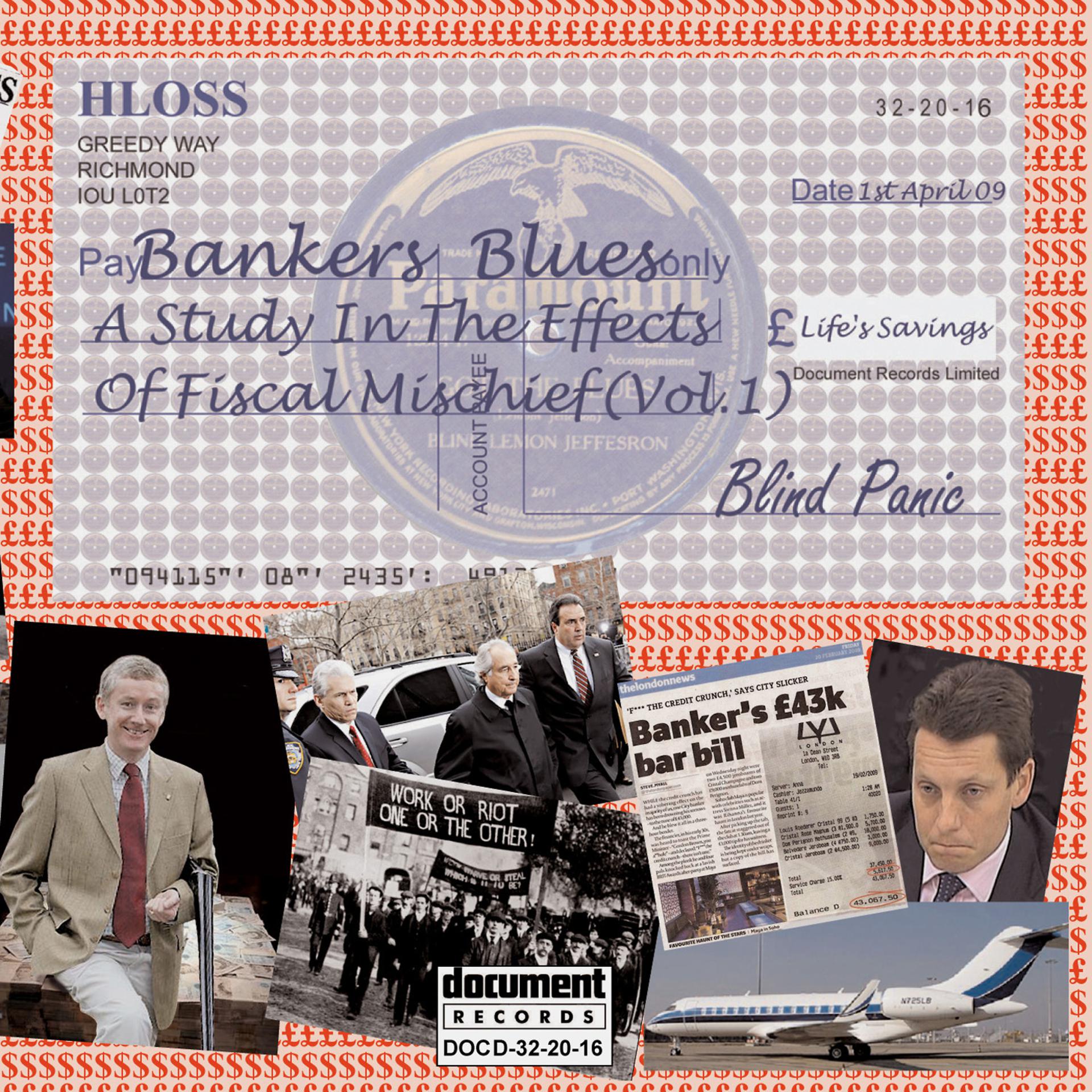 Постер альбома Bankers Blues - A Study in the Effects of Fiscal Mischeif