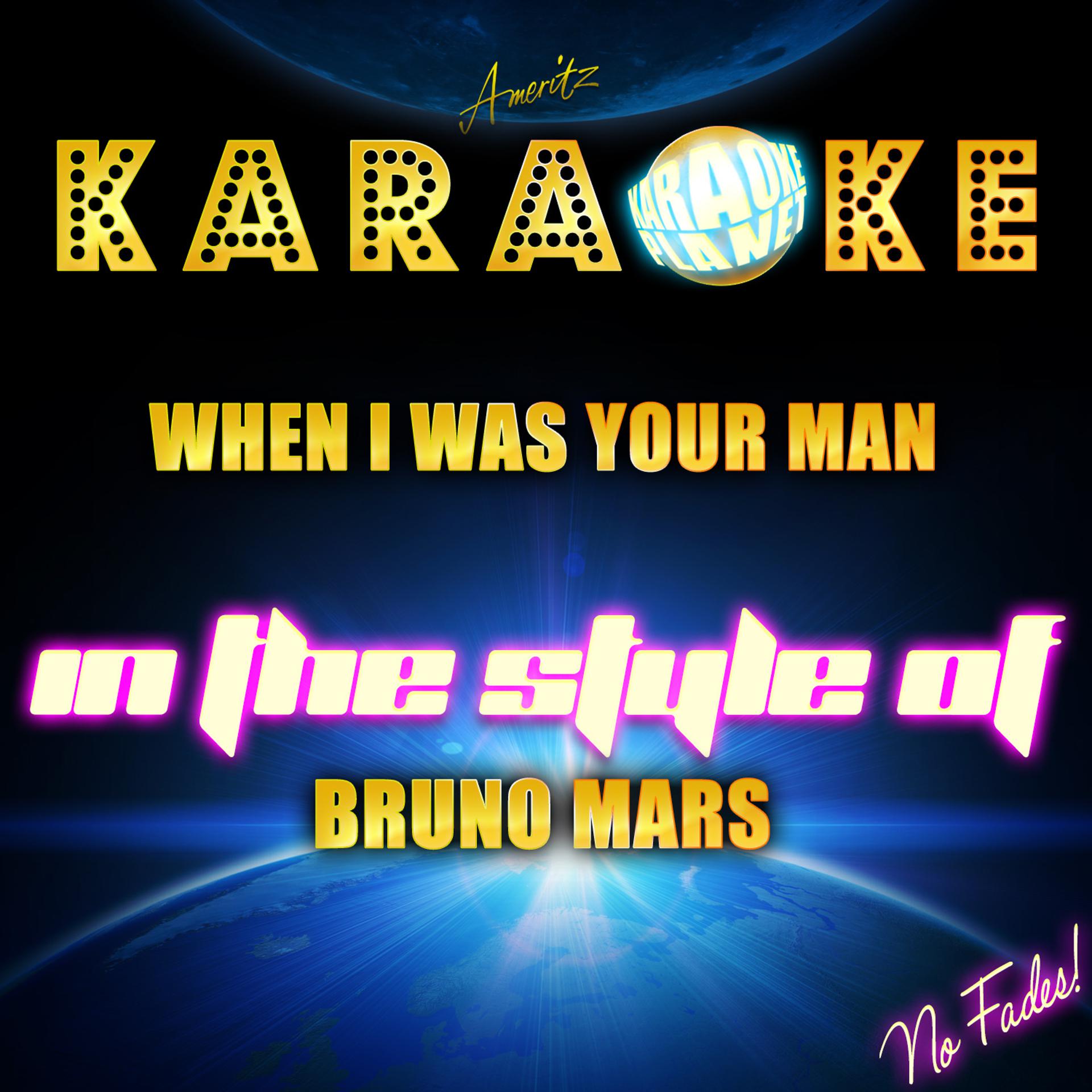 Постер альбома When I Was Your Man (In the Style of Bruno Mars) [Karaoke Version] - Single