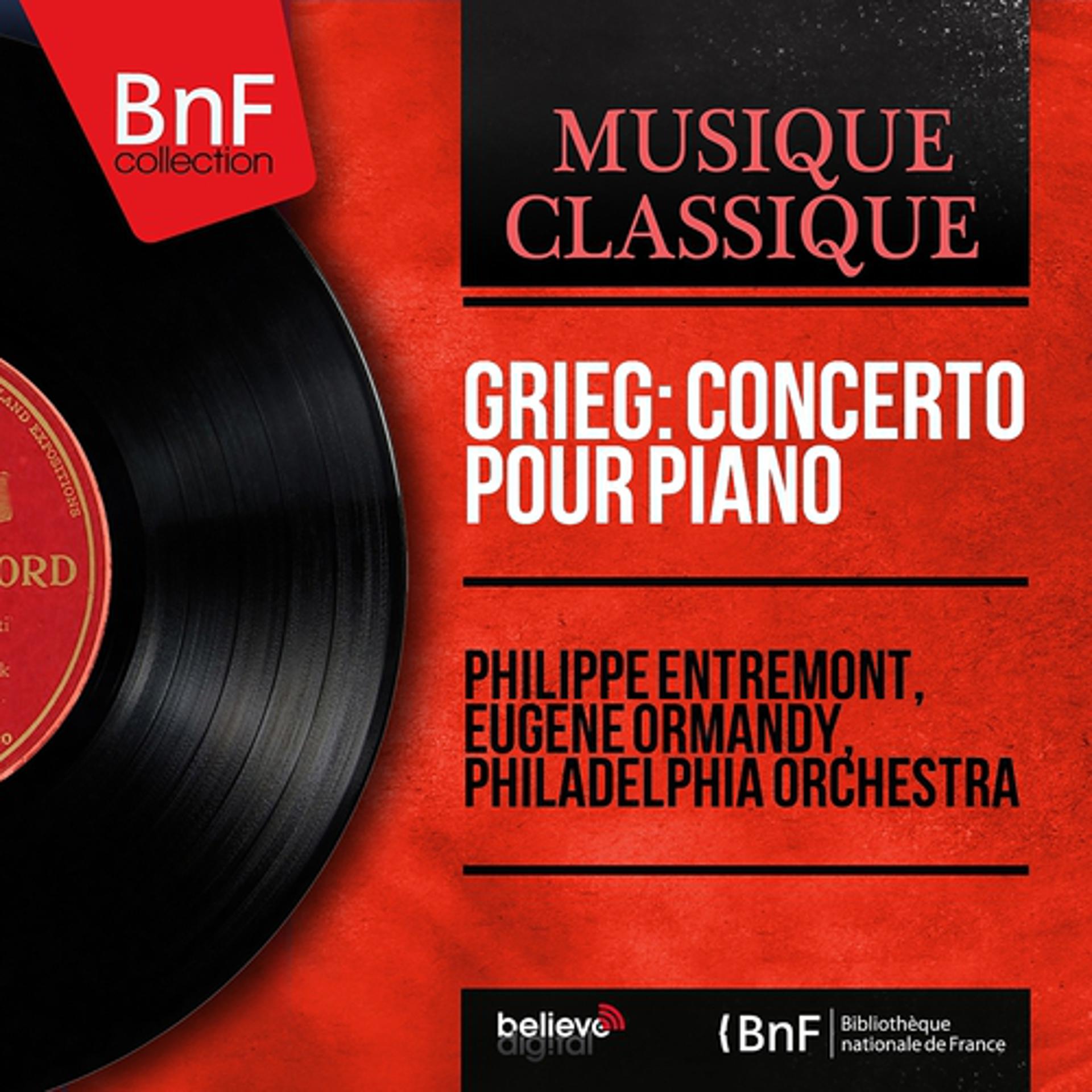 Постер альбома Grieg: Concerto pour piano (Stereo Version)