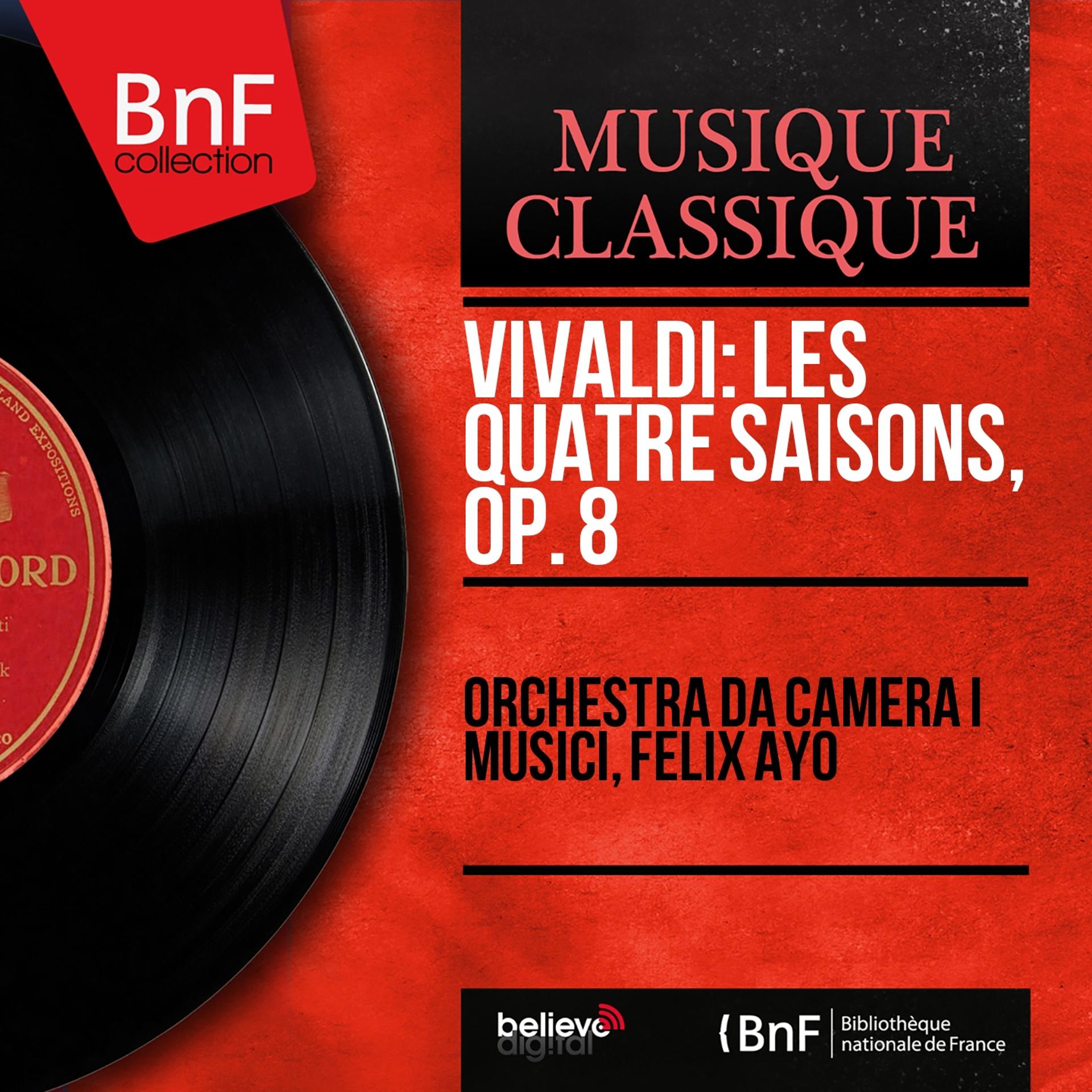 Постер альбома Vivaldi: Les quatre saisons, Op. 8 (Stereo Version)