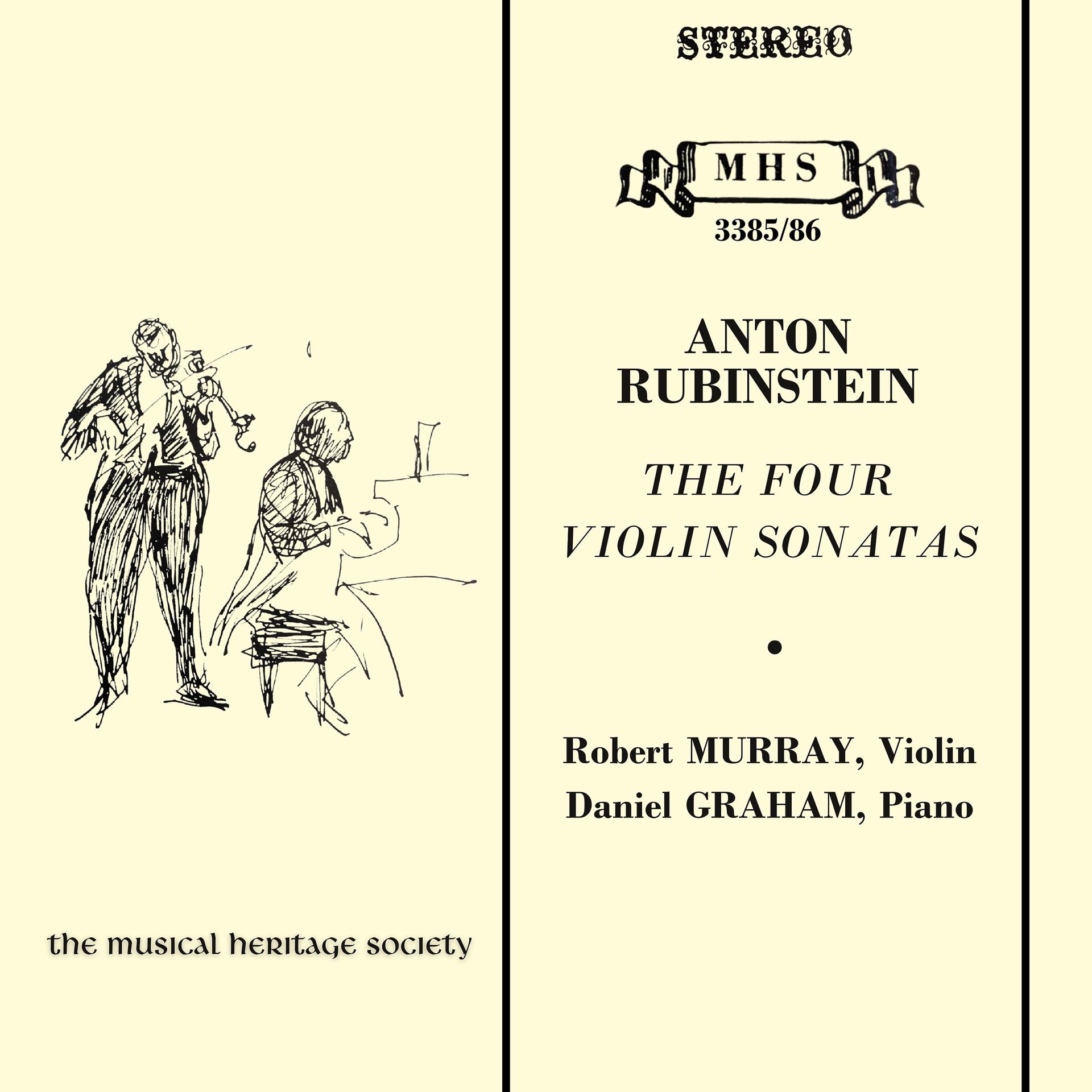 Постер альбома Rubinstein, Anton: The Four Violin Sonatas