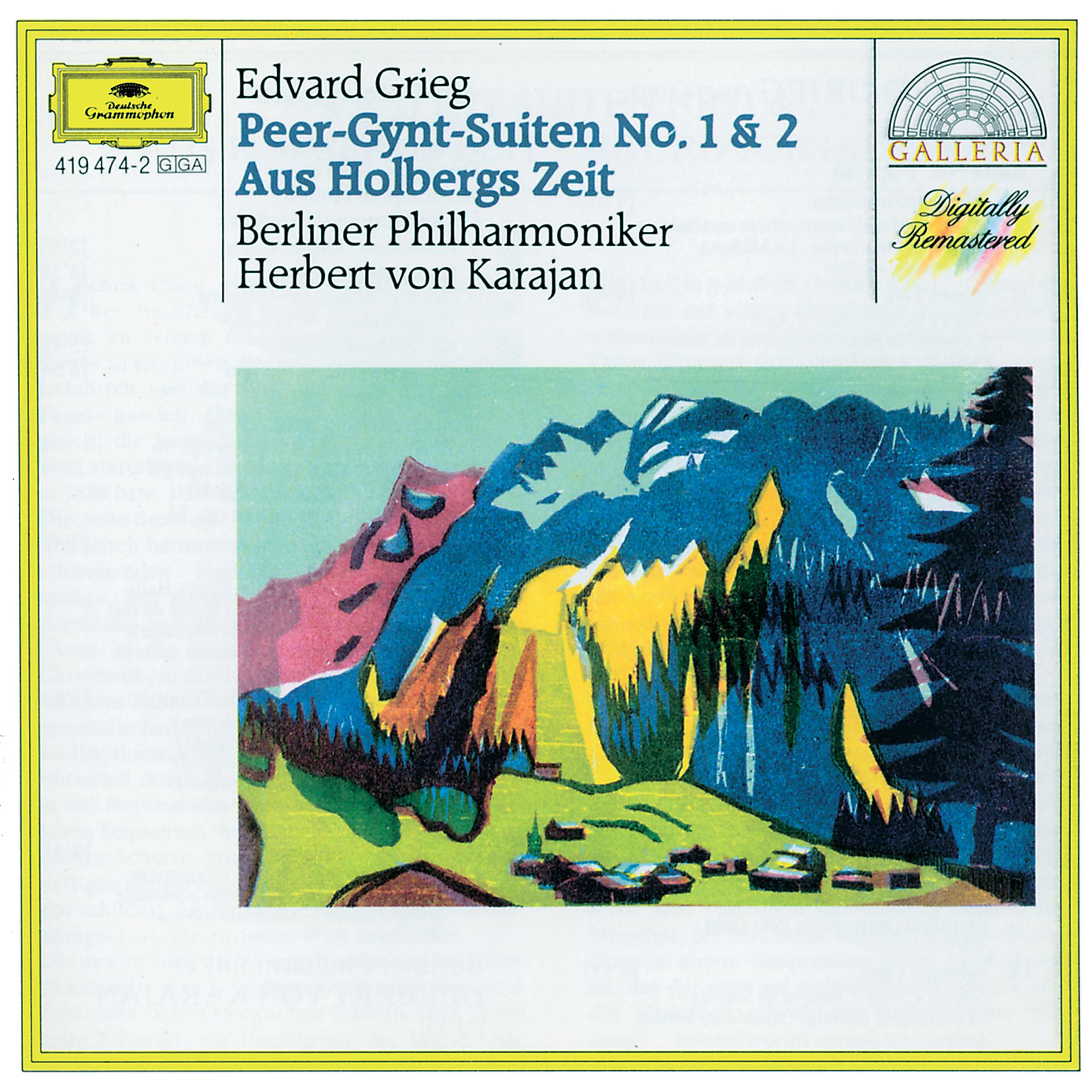 Постер альбома Grieg: Peer Gynt Suites Nos.1 & 2; From Holberg's Time; Sigurd Jorsalfar