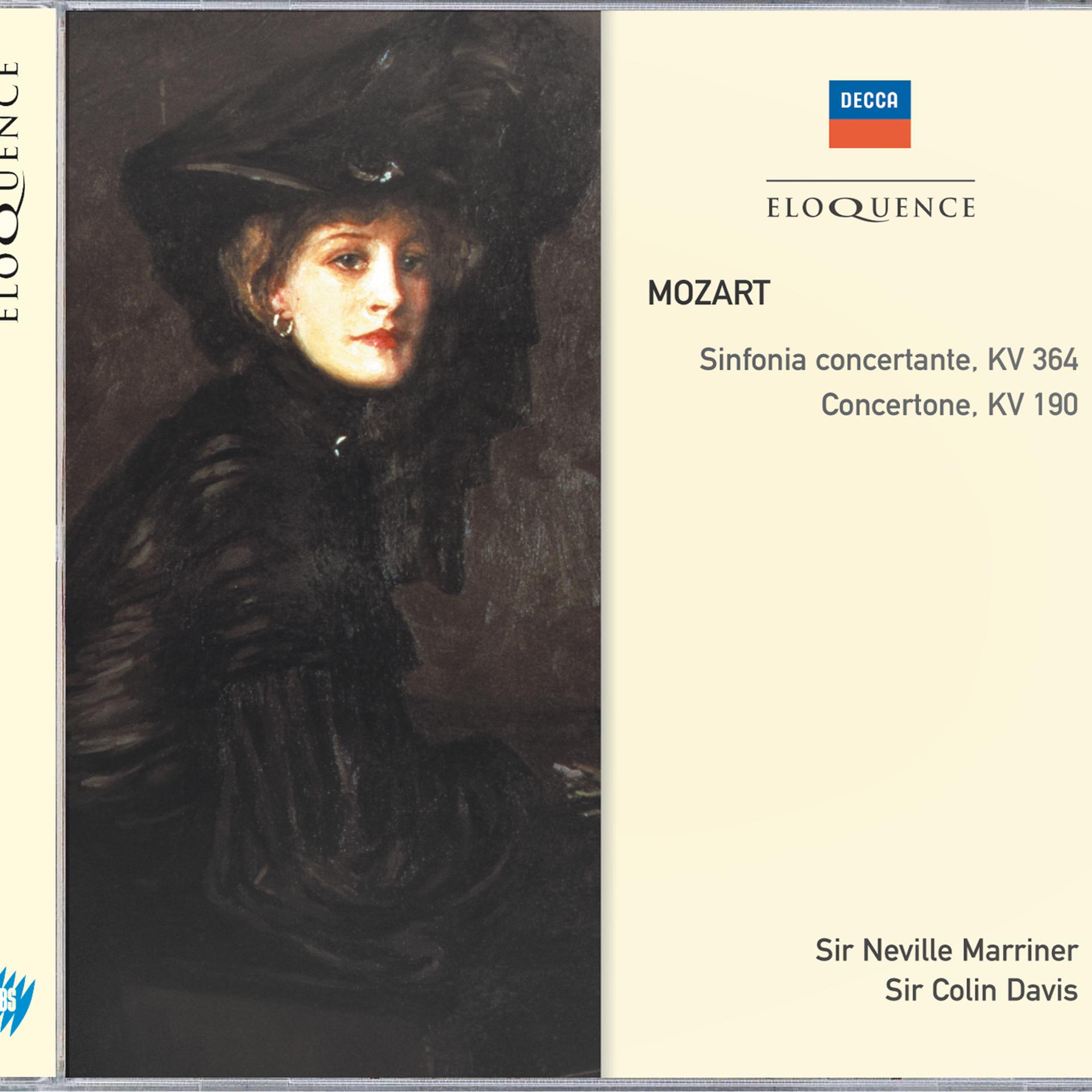Постер альбома Mozart: Sinfonia Concertante, KV364; Concertone,KV190