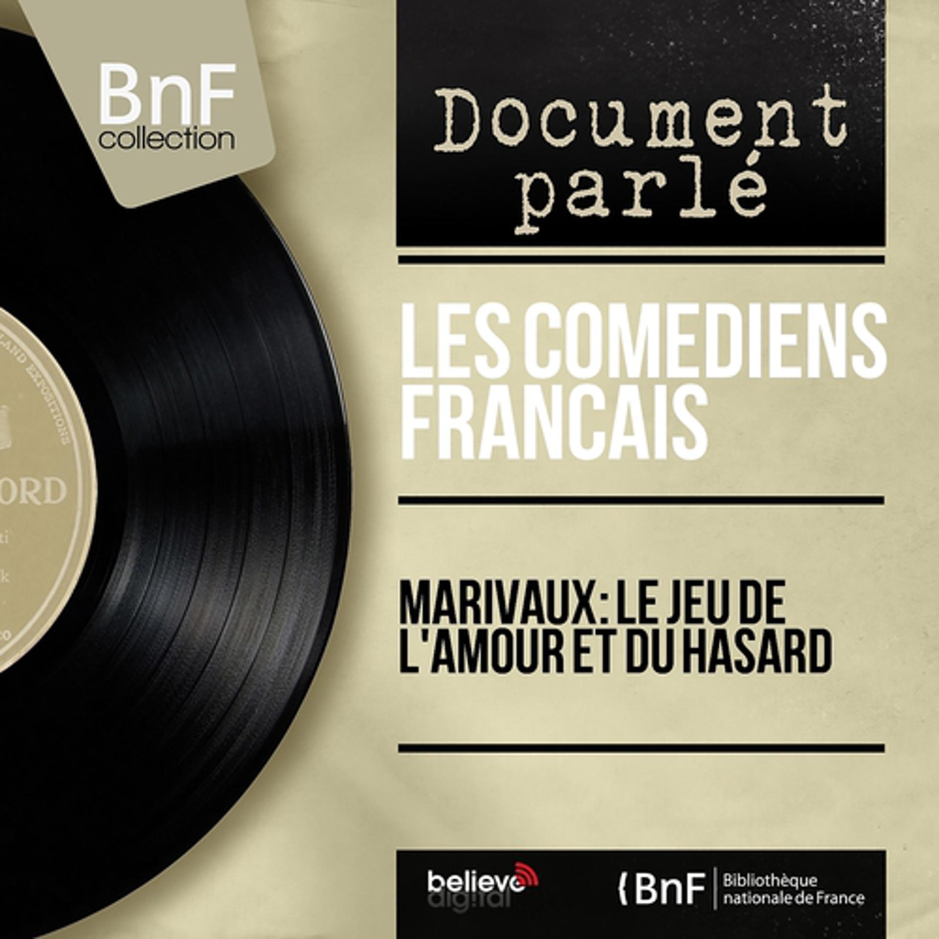Постер альбома Marivaux: Le jeu de l'amour et du hasard