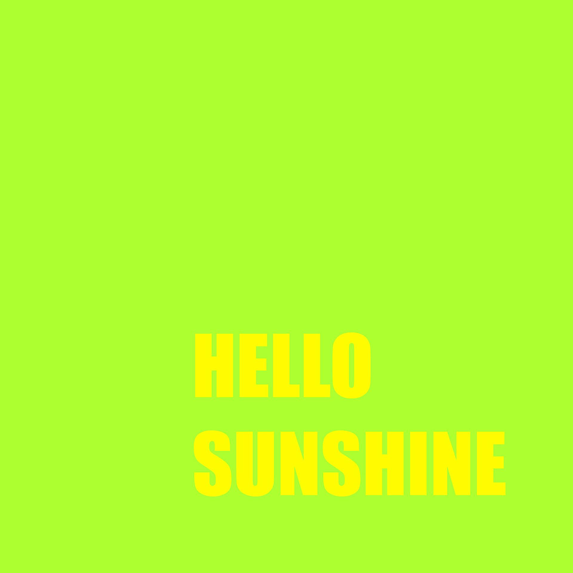 Постер альбома Hello Sunshine