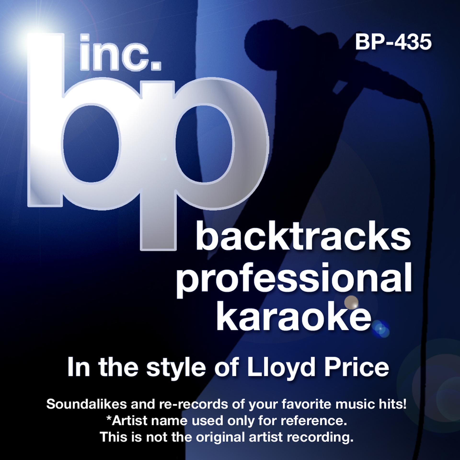 Постер альбома Karaoke - In the Style of Lloyd Price (Karaoke Version)