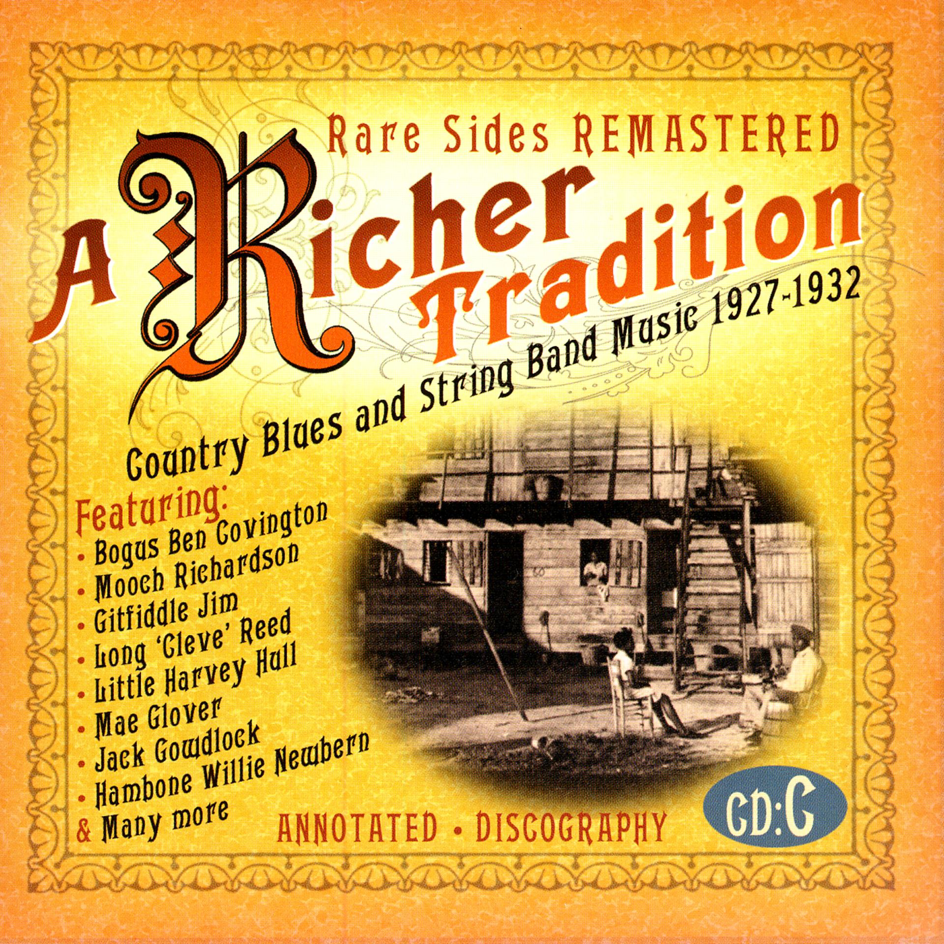 Постер альбома A Richer Tradition - Country Blues & String Band Music, 1923-1937, CD C