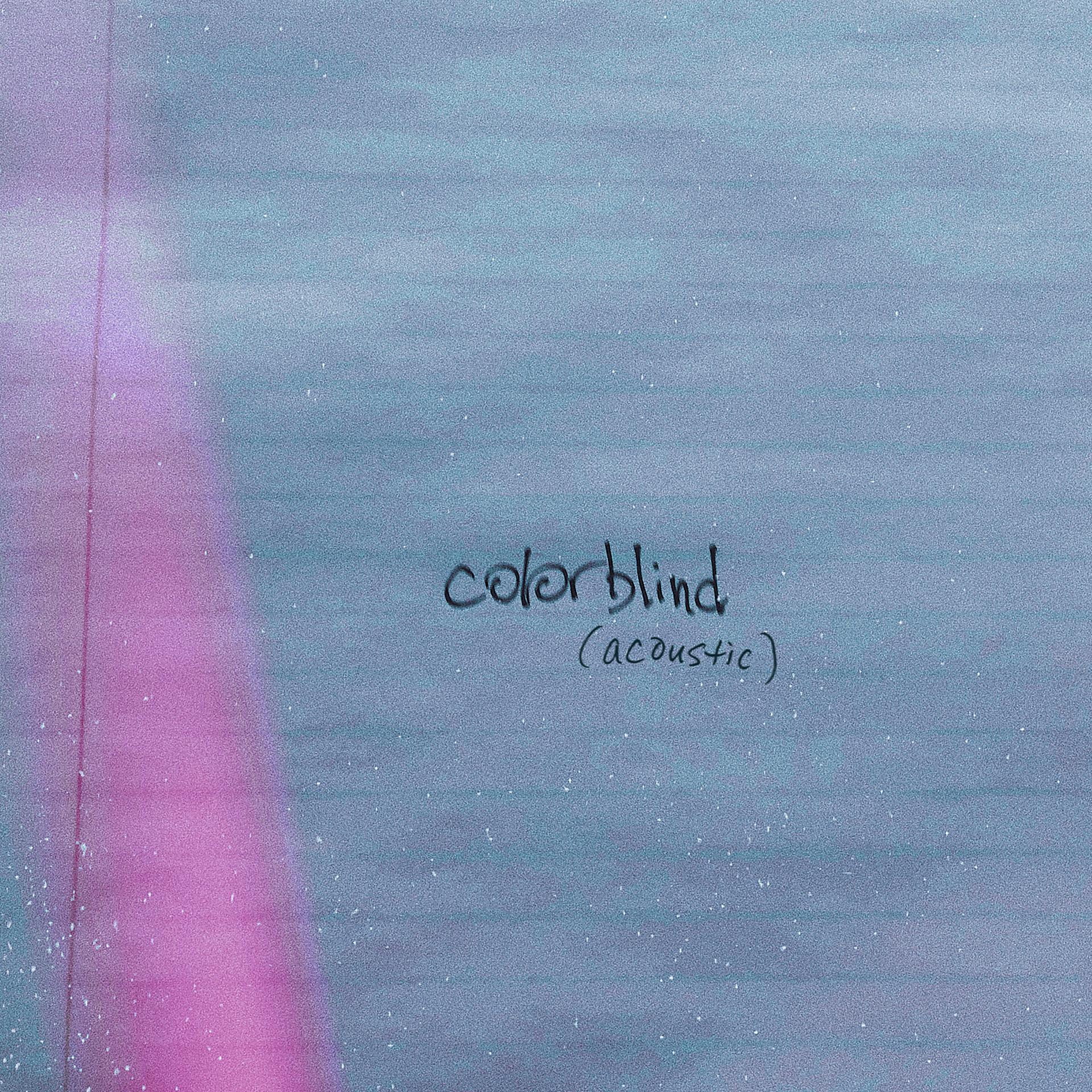 Постер альбома colorblind (acoustic)
