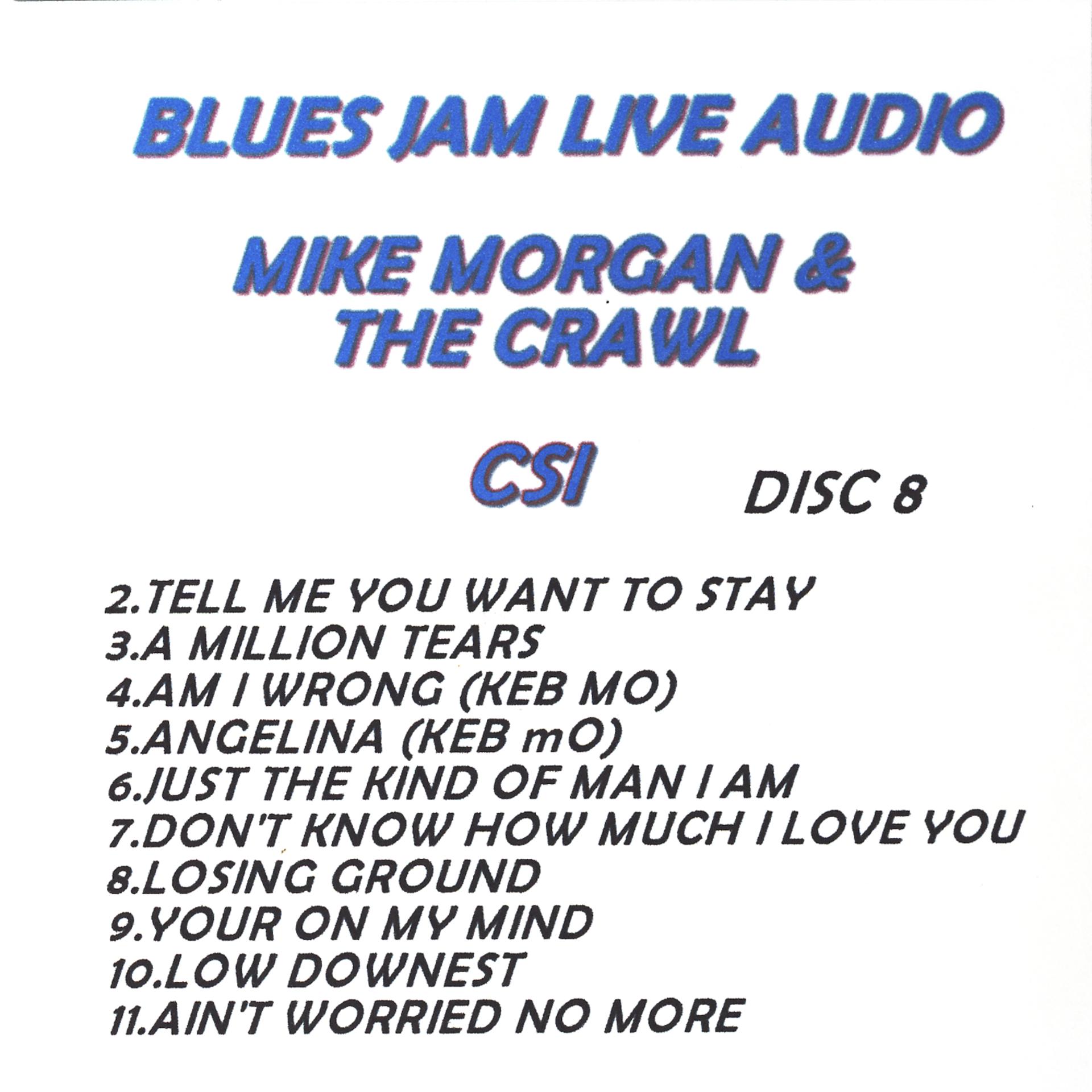Постер альбома Blues Jam Live Audio: Mike Morgan & The Crawl