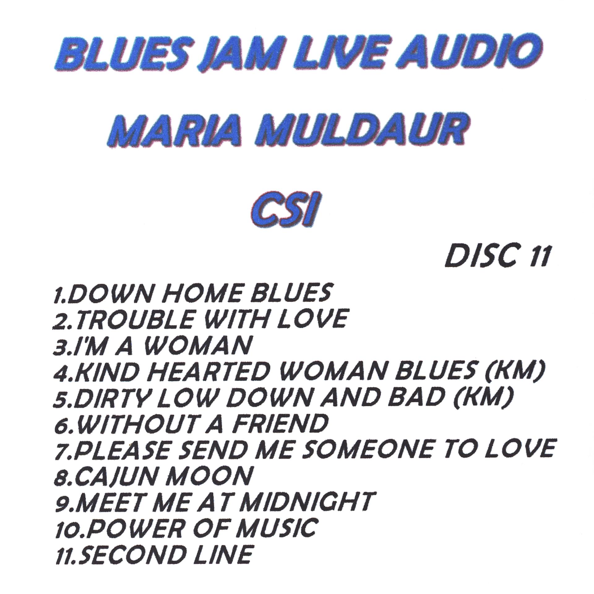 Постер альбома Blues Jam Live Audio: Maria Muldaur