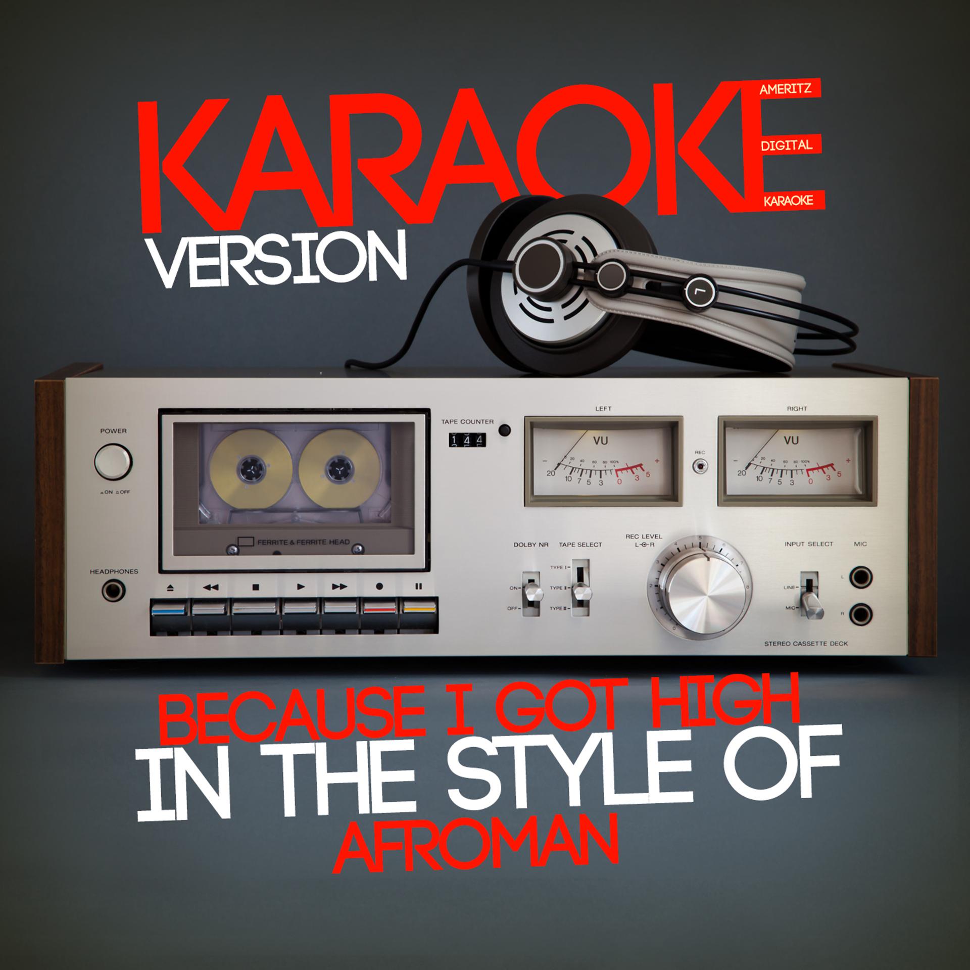 Постер альбома Because I Got High (In the Style of Afroman) [Karaoke Version] - Single
