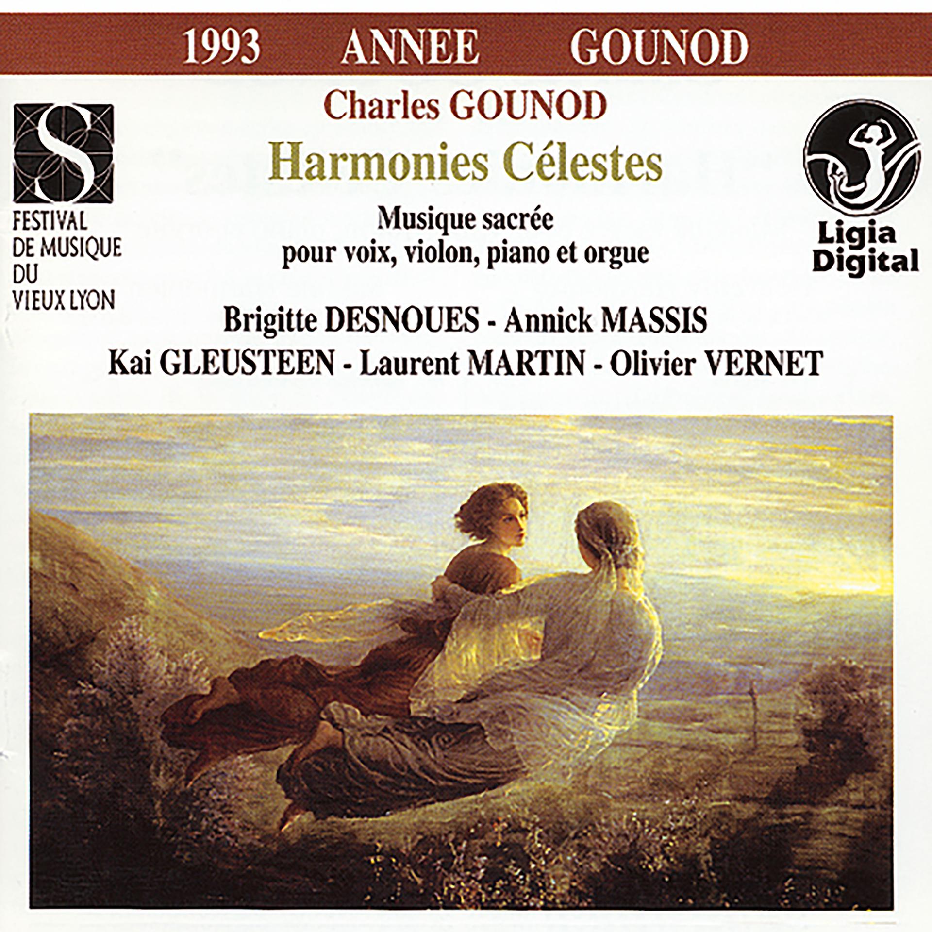 Постер альбома Gounod: "Harmonies célestes" (Musique sacrée pour voix, violon, piano & orgue)